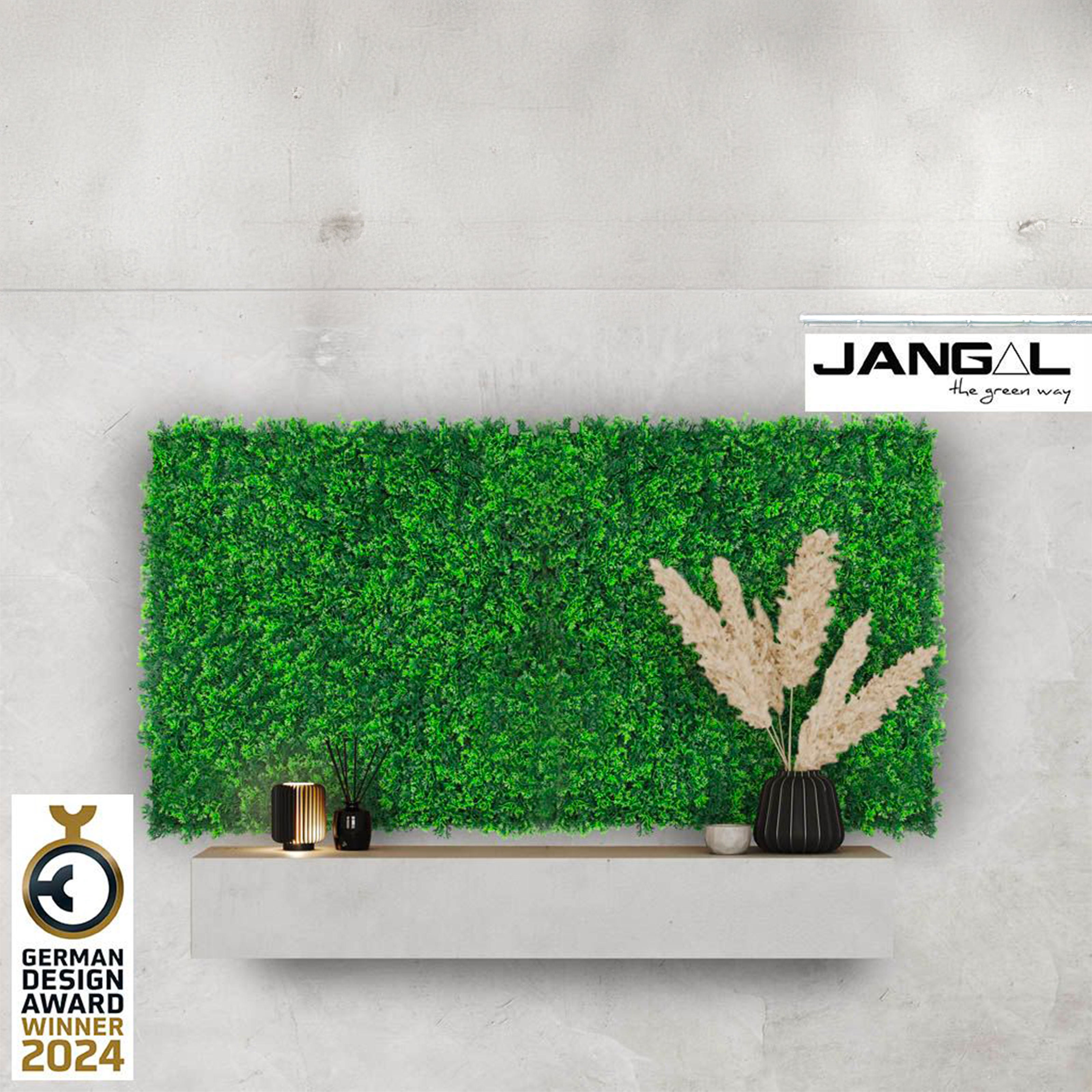 JANGAL Pannelli acustici Modulabili in FLORA sintetica ULTRAREALISTICA 52x52cm mod. DESIGN GRASS - Eternal Parquet