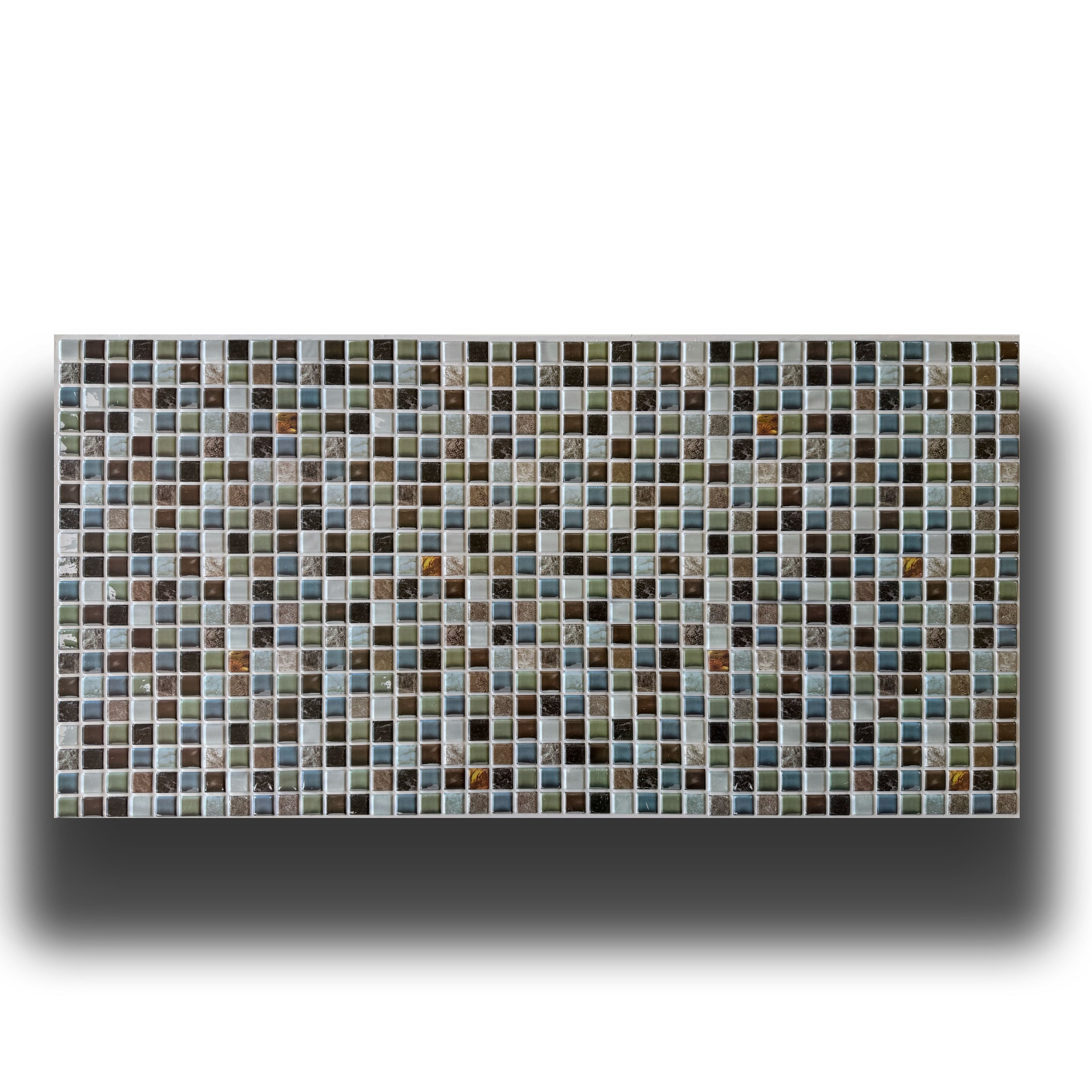 Pannelli 3D Rivestimento a parete in PVC effetto MOSAICO MATERICO 96x48cm Realistici, isolanti, idrorepellenti. - Eternal Parquet