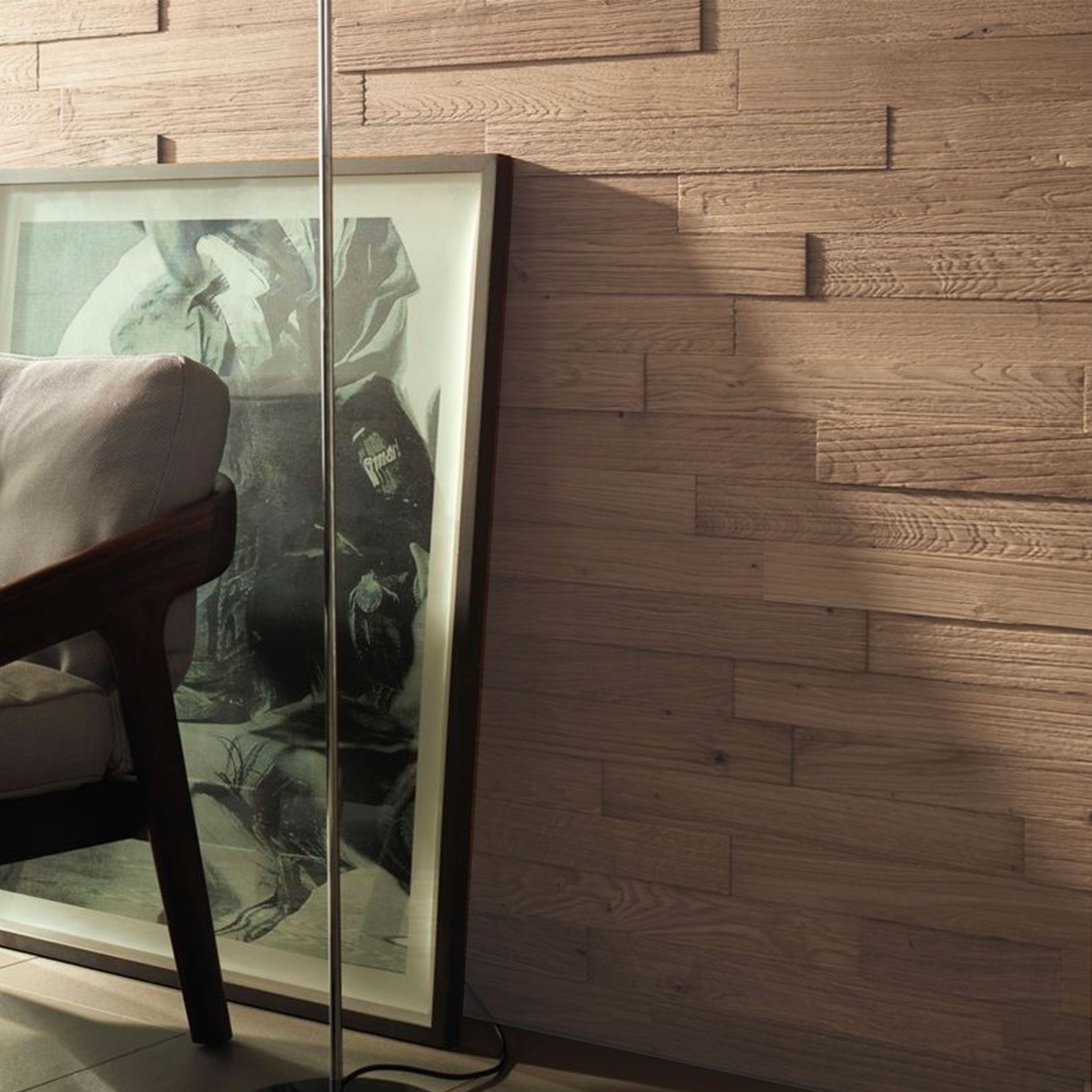 €29,90mq *MEGA STOCK* pacco da 1,86mq di Rivestimento autoadesivo Rovere massello HARO WALL NEVADA white (olio effetto grezzo) (3,7-4,7-7,3)X62X496mm Eternal Parquet