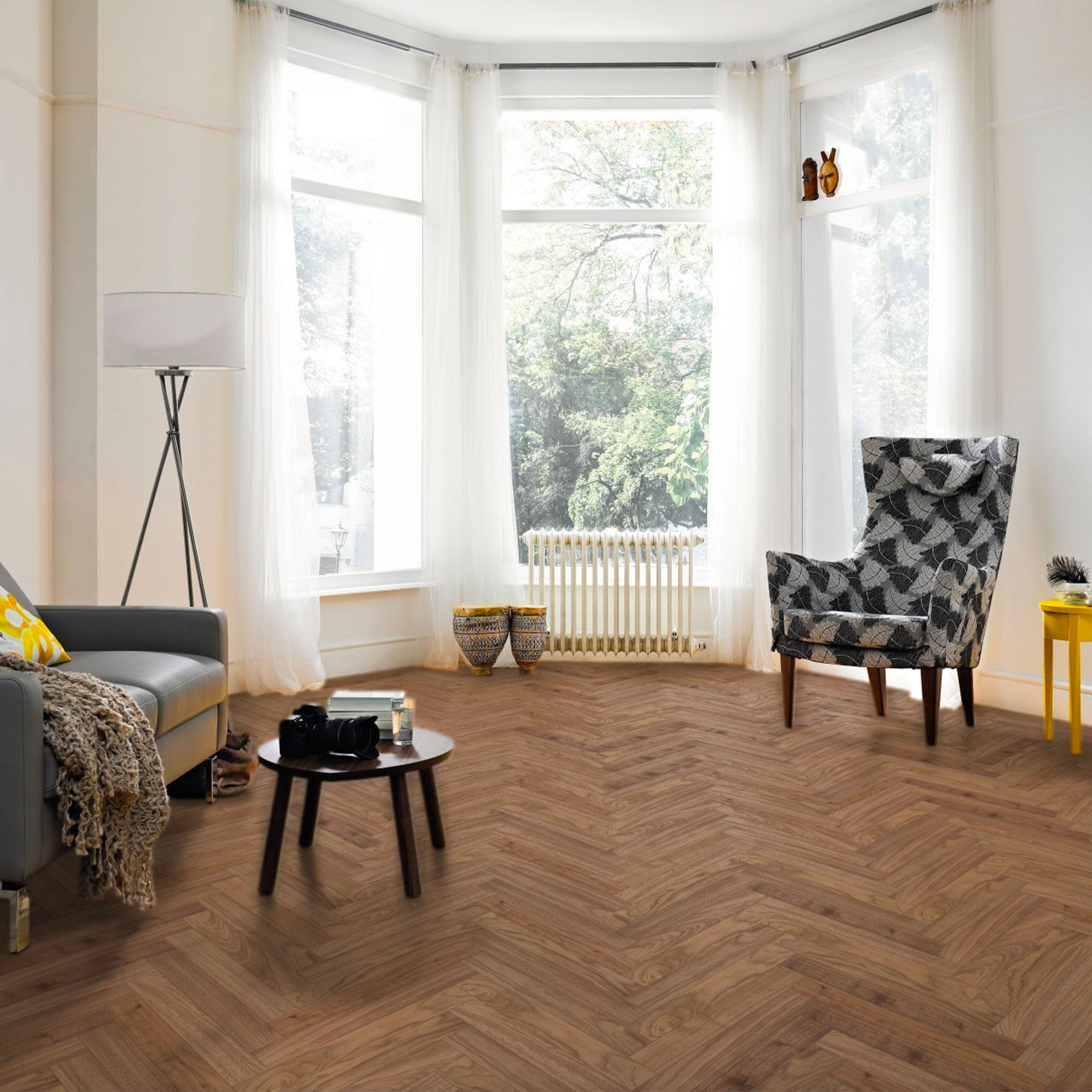 €49,90mq ***STOCK*** Bancale 60 mq di Prefinito HARO, rovere Allegro 10x70x490 Noce Americano vernice spina - Eternal Parquet