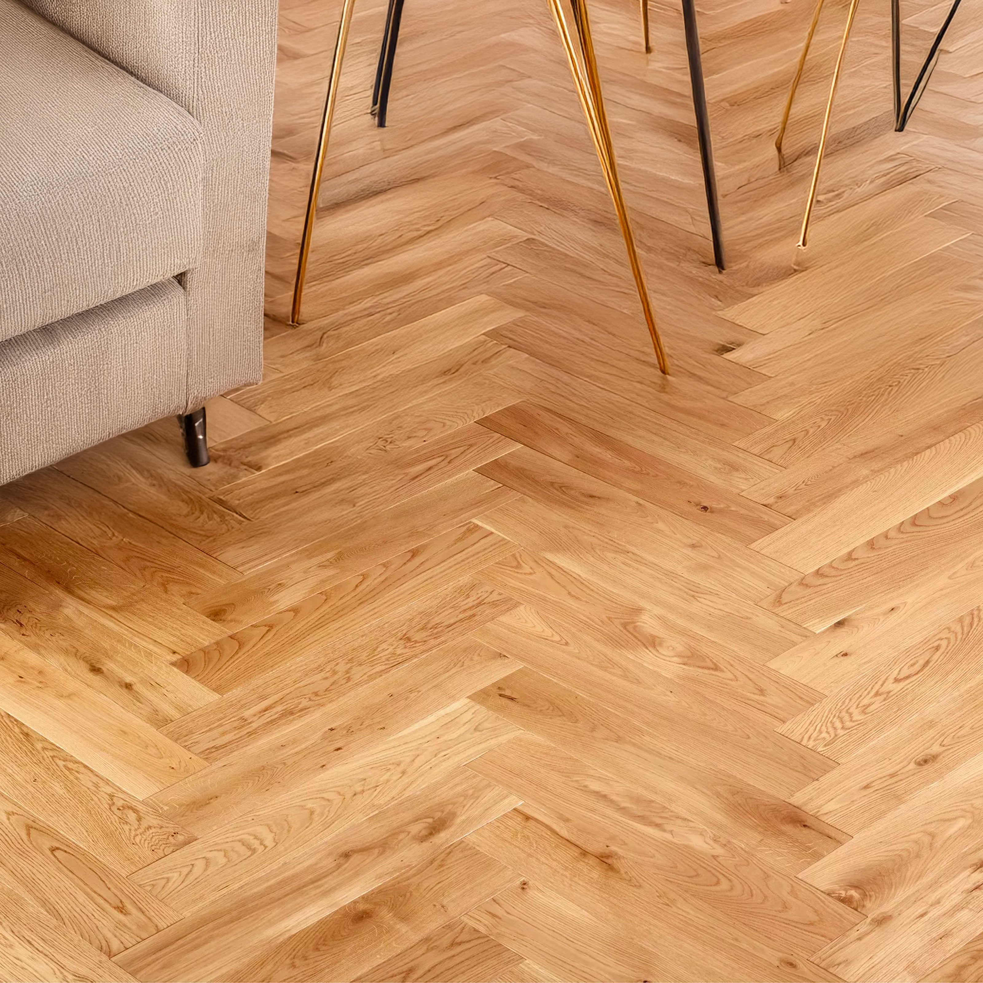 24,90€ mq ***STOCK AD ESAURIMENTO*** Bancali da 50mq di Prefinito BAUWERK Monopark Rovere Spina 9,6x65x455 Verniciato Nodato - Eternal Parquet