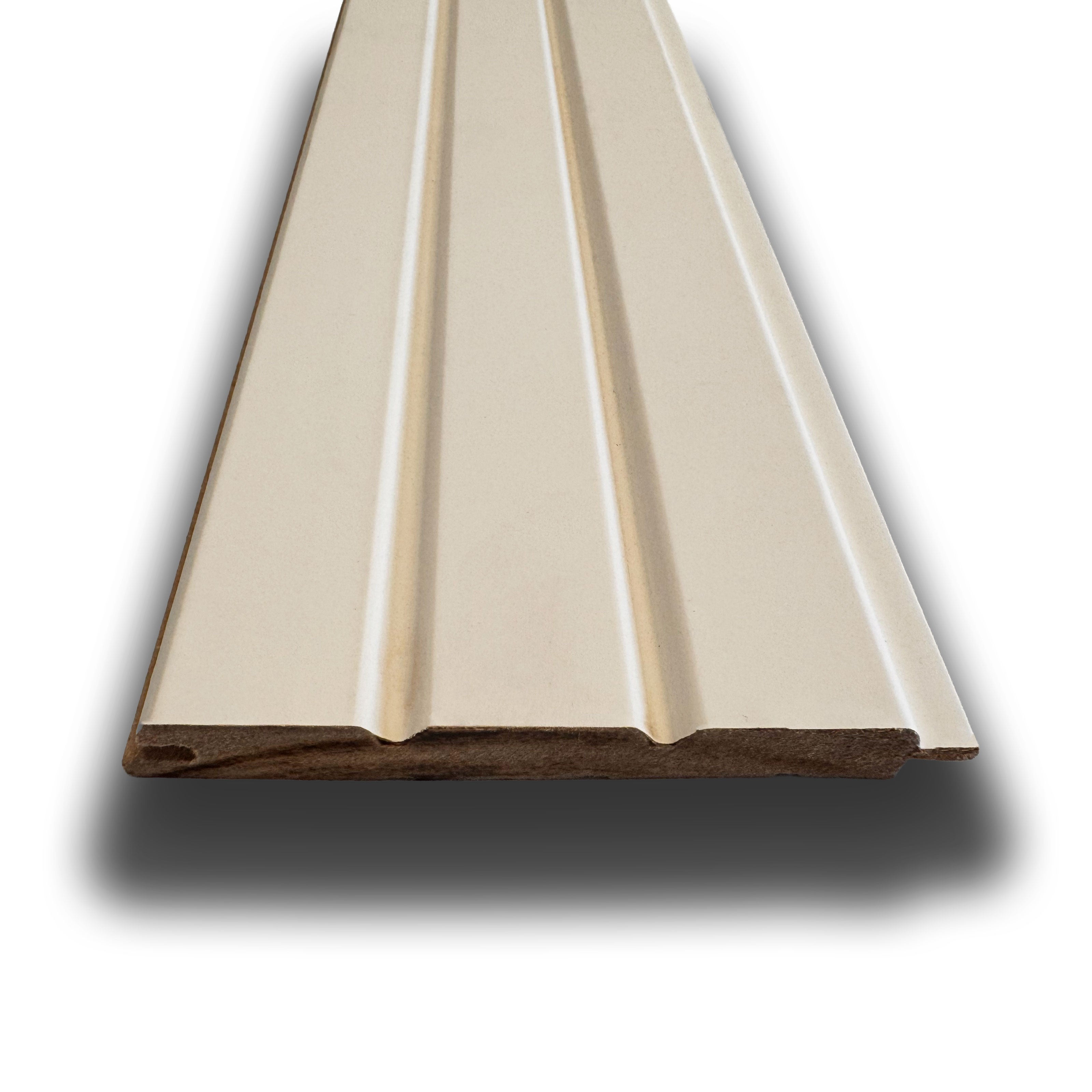 €5,35ml - Asta intera 14x117x2800mm di Rivestimento a Lamelli in fibra di legno SILK TOUCH - PANNA CACHEMERE - Eternal Parquet