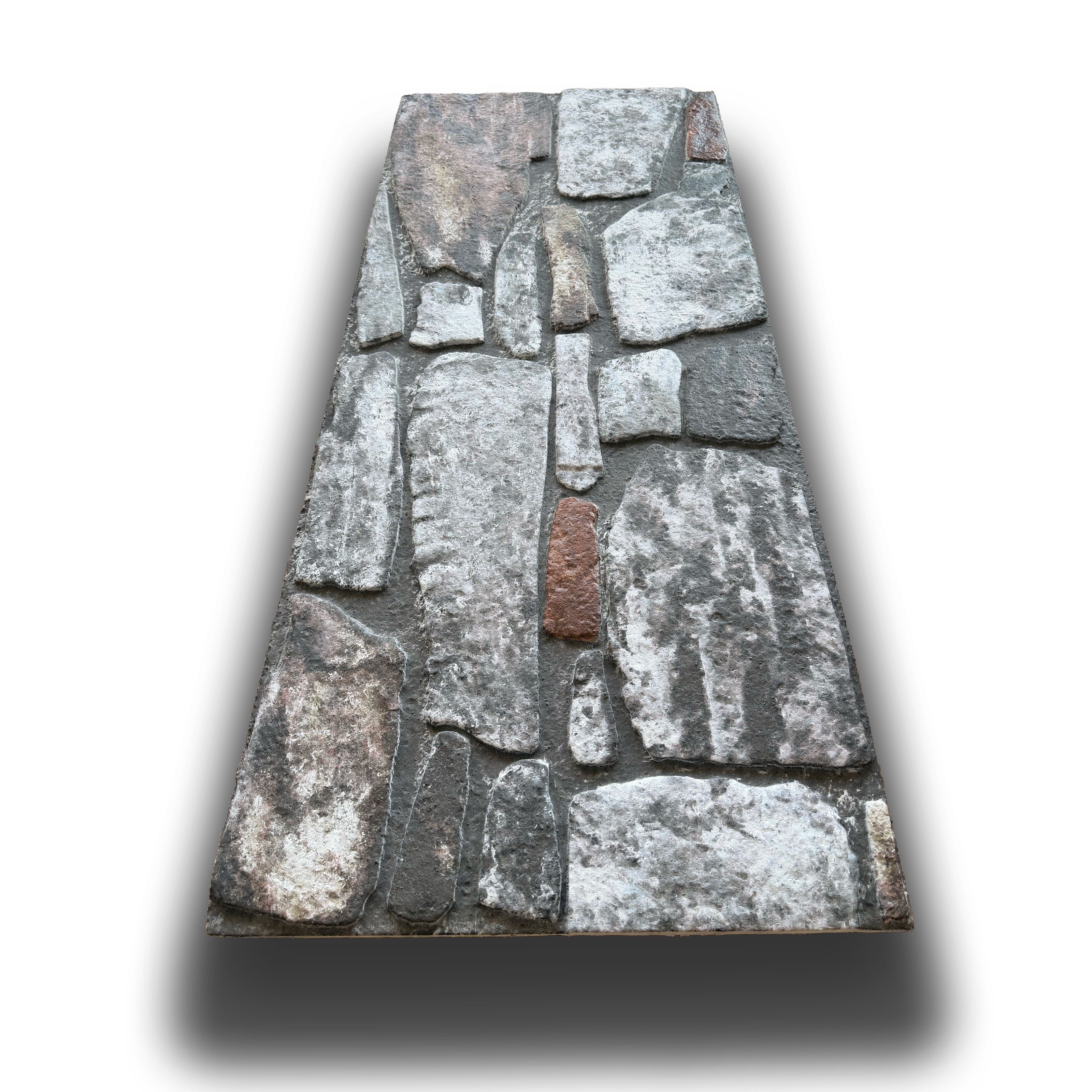 CAPPOTTO esterno - interno isolante in STYROFOAM 3D sp.2cm (120x50cm) con sabbiatura e malta Pietra grande