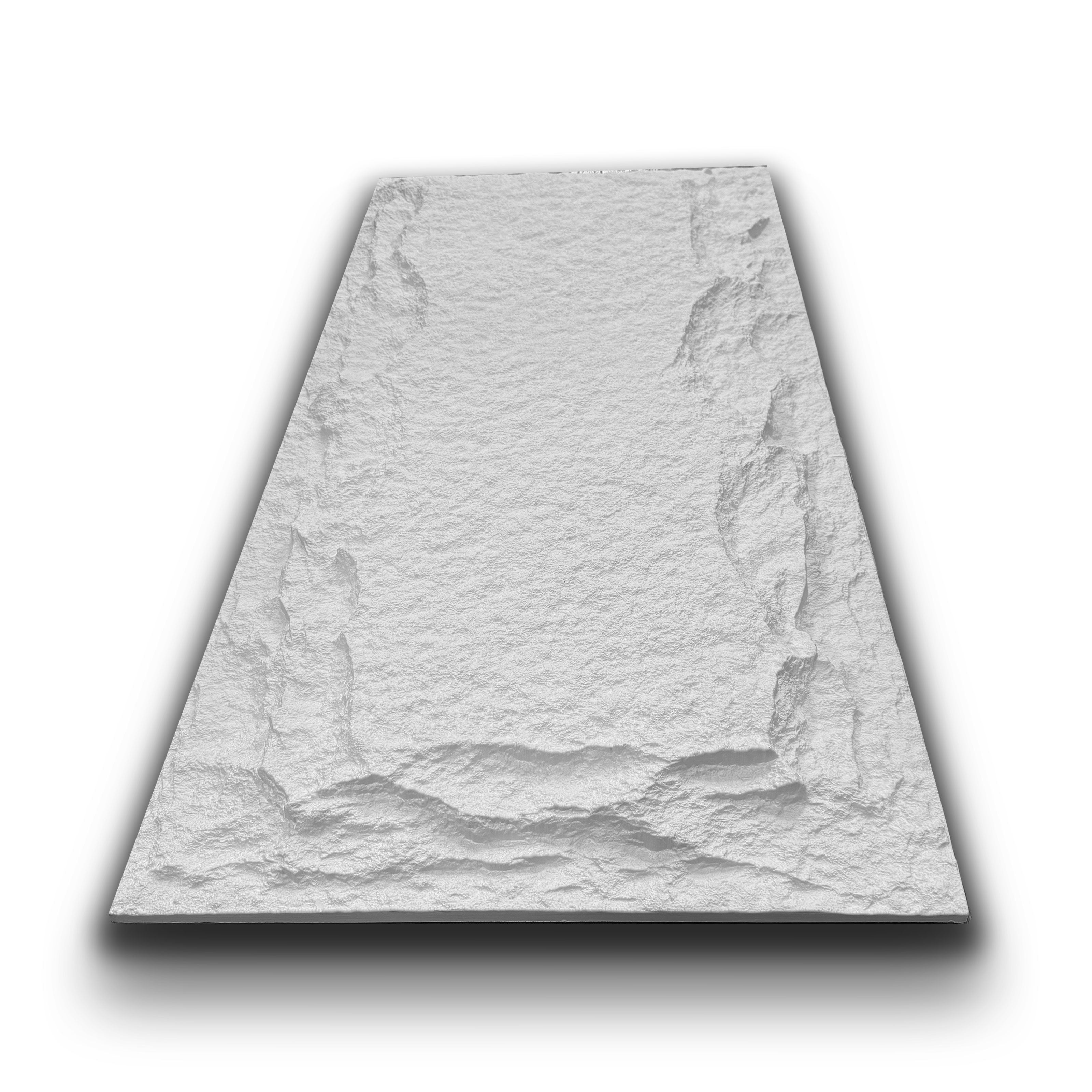 pannello di Rivestimento interno-esterno in PU effetto pietra BIANCA ultrarealistico ed isolante 60x120cm in 3 modelli - Eternal Parquet