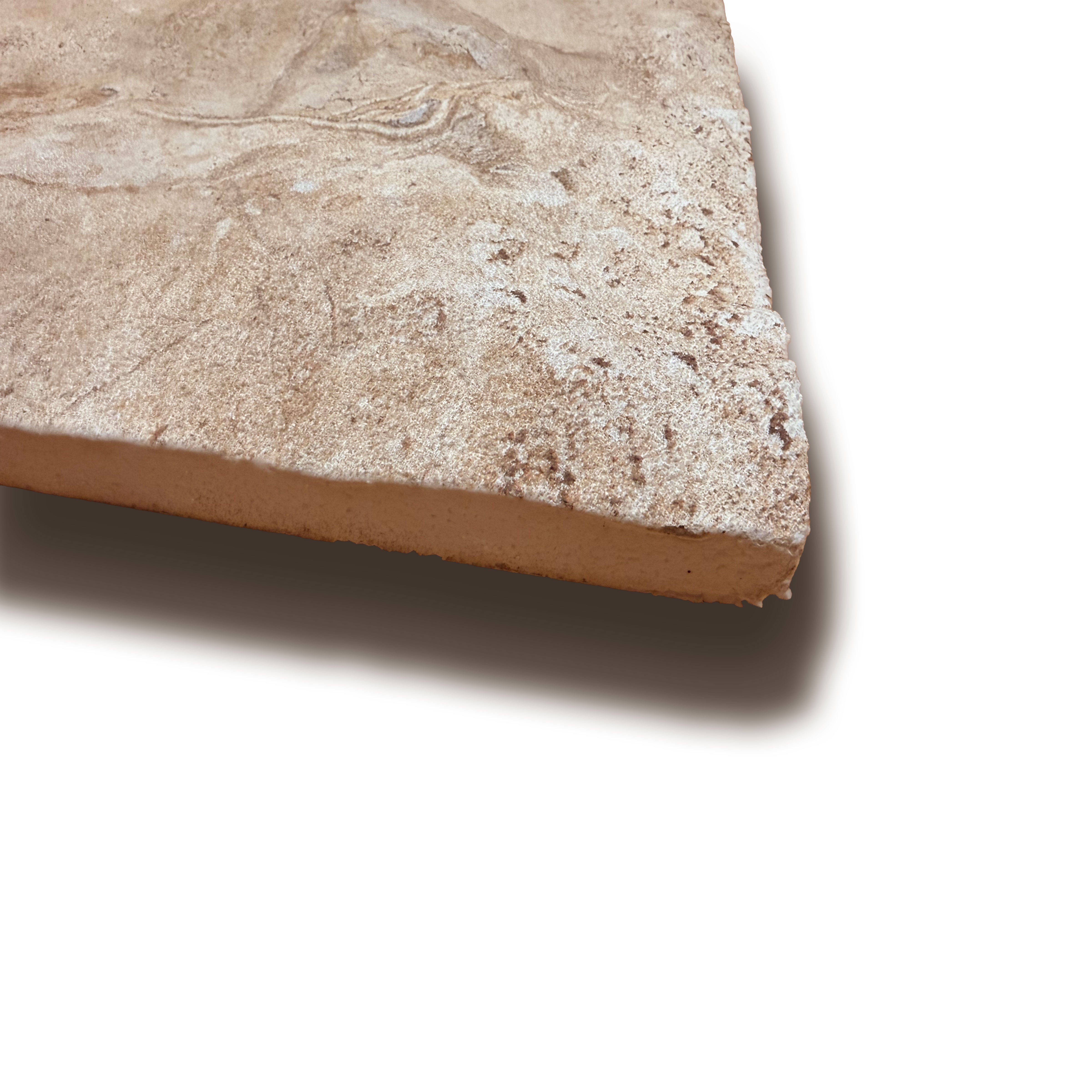 CAPPOTTO esterno - interno isolante in STYROFOAM 3D spess. 2,5cm (120x50cm) con resine e malta Argilla grezza - Eternal Parquet