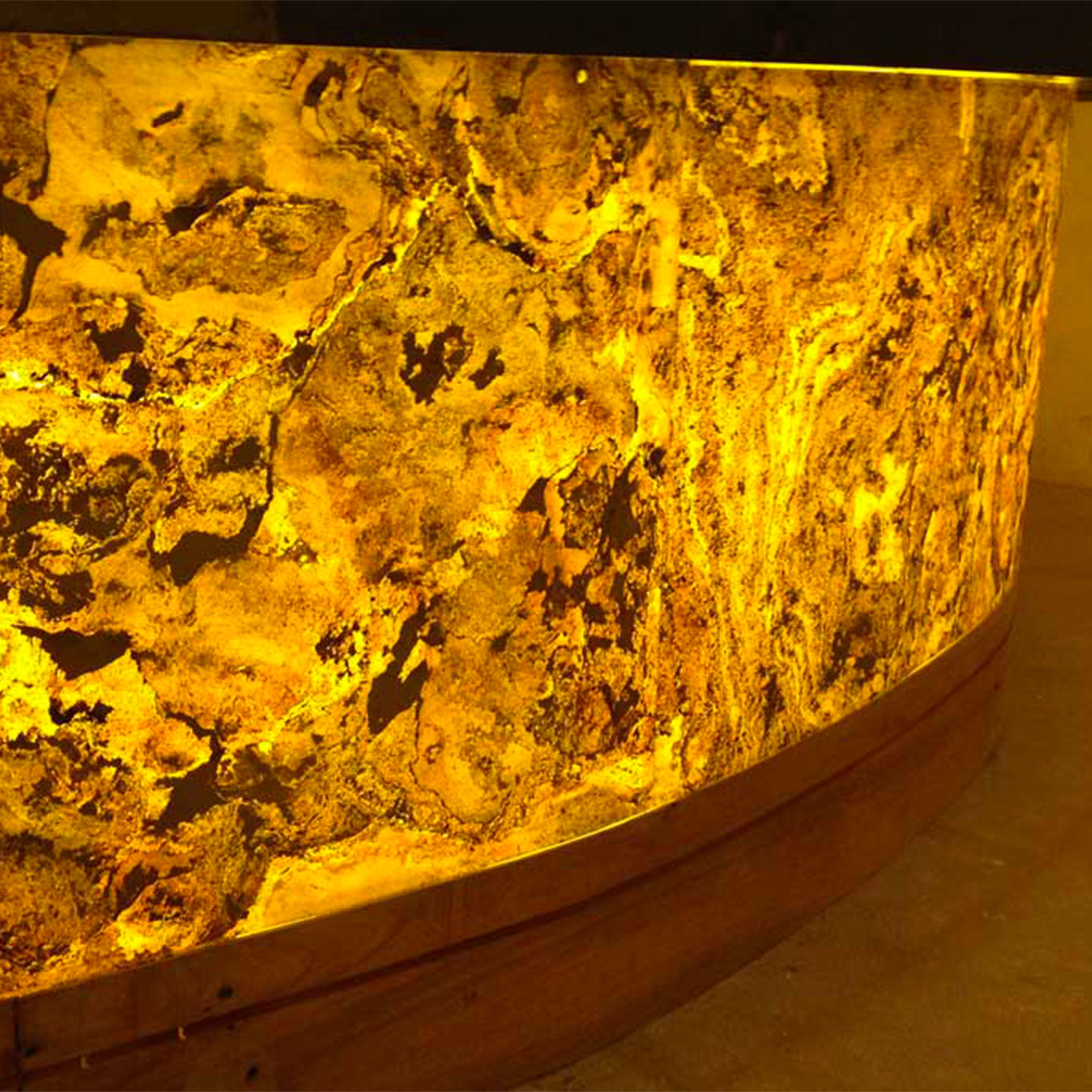 pannello rivoluzionario di Rivestimento interno-esterno in VERA PIETRA RETROILLUMINABILE flessibile 61x122x0,3cm LAGO Eternal Parquet