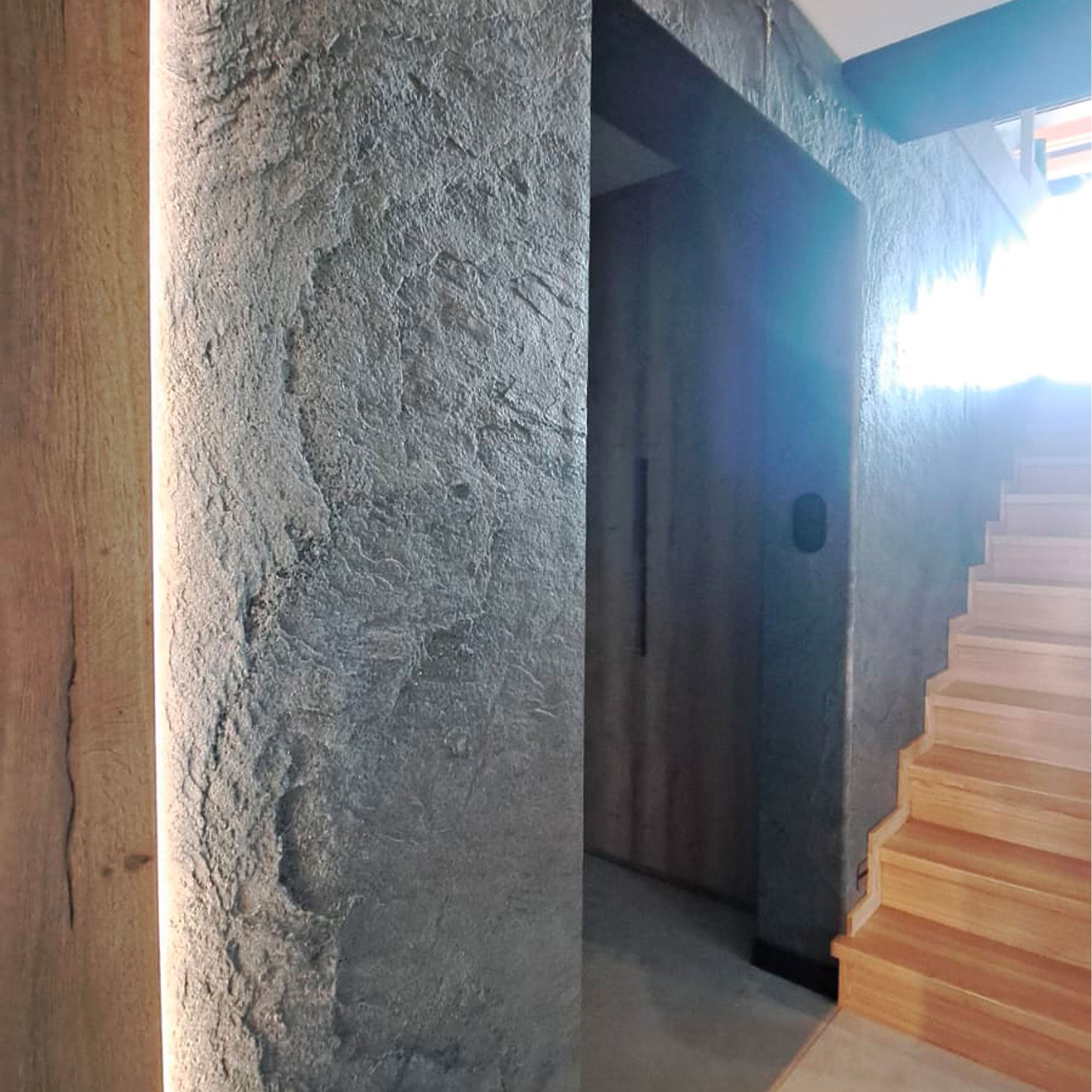 pannello rivoluzionario di Rivestimento interno-esterno in VERA PIETRA flessibile 280x122x0,3cm ANTRACITE Eternal Parquet