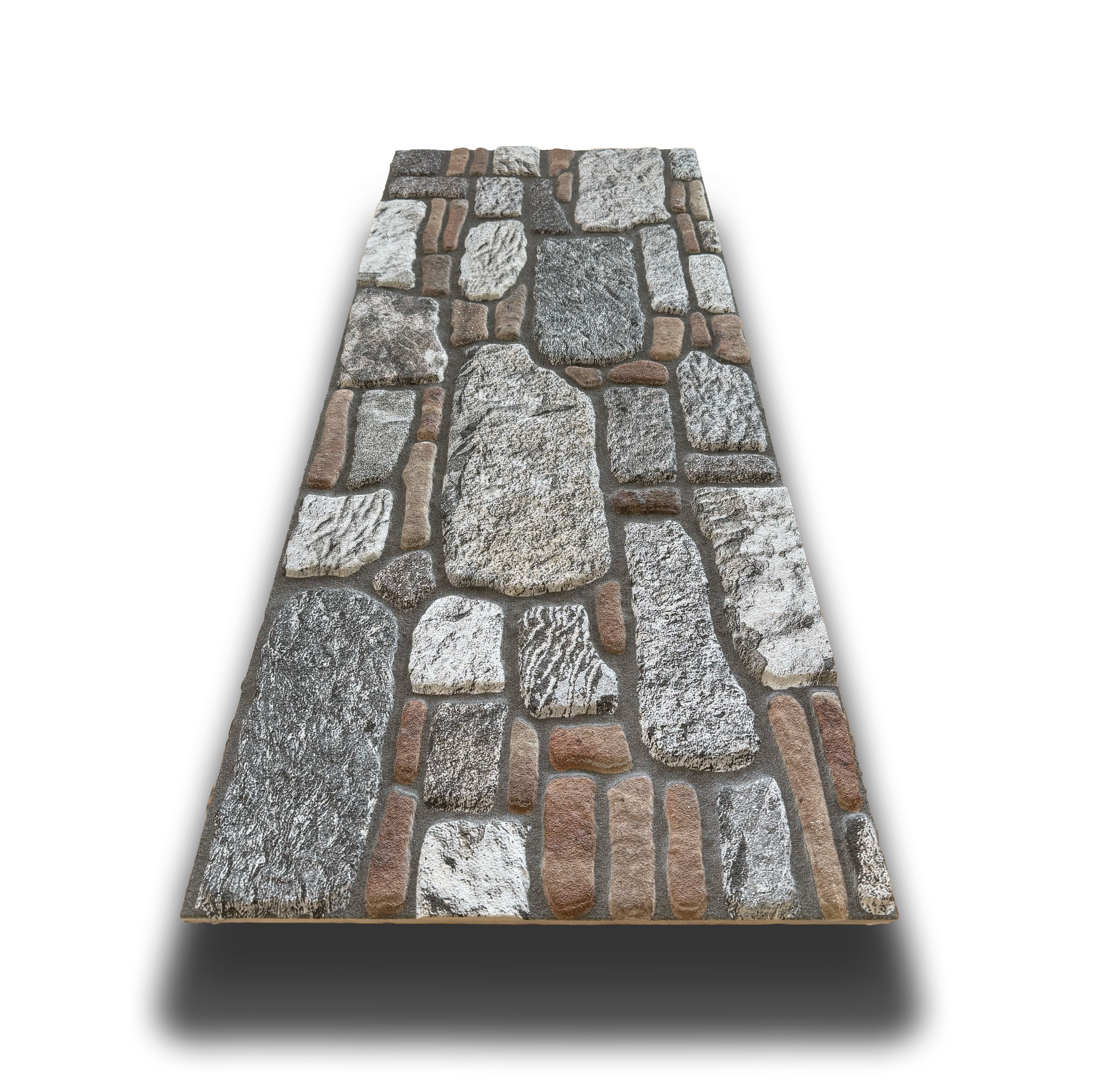 CAPPOTTO esterno - interno isolante in STYROFOAM 3D sp.2cm (120x50cm) con sabbiatura e malta Roccia e brick - Eternal Parquet