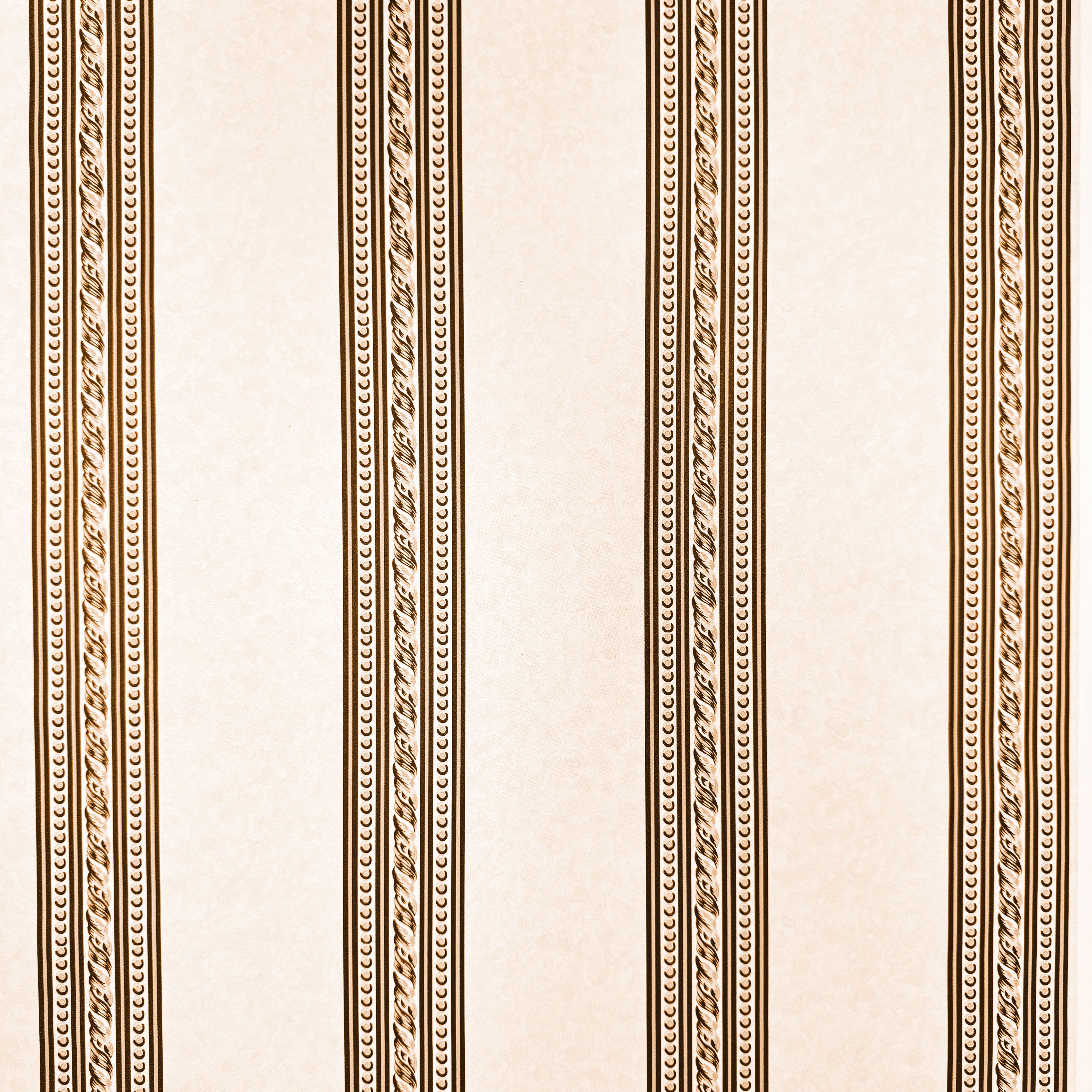 SUPER STOCK €0,56 al mq - Rotolo da 5,2mq (10x0,52mt) di Carta da Parati vinilica Top Quality lavabile RIGHE BEIGE - Eternal Parquet