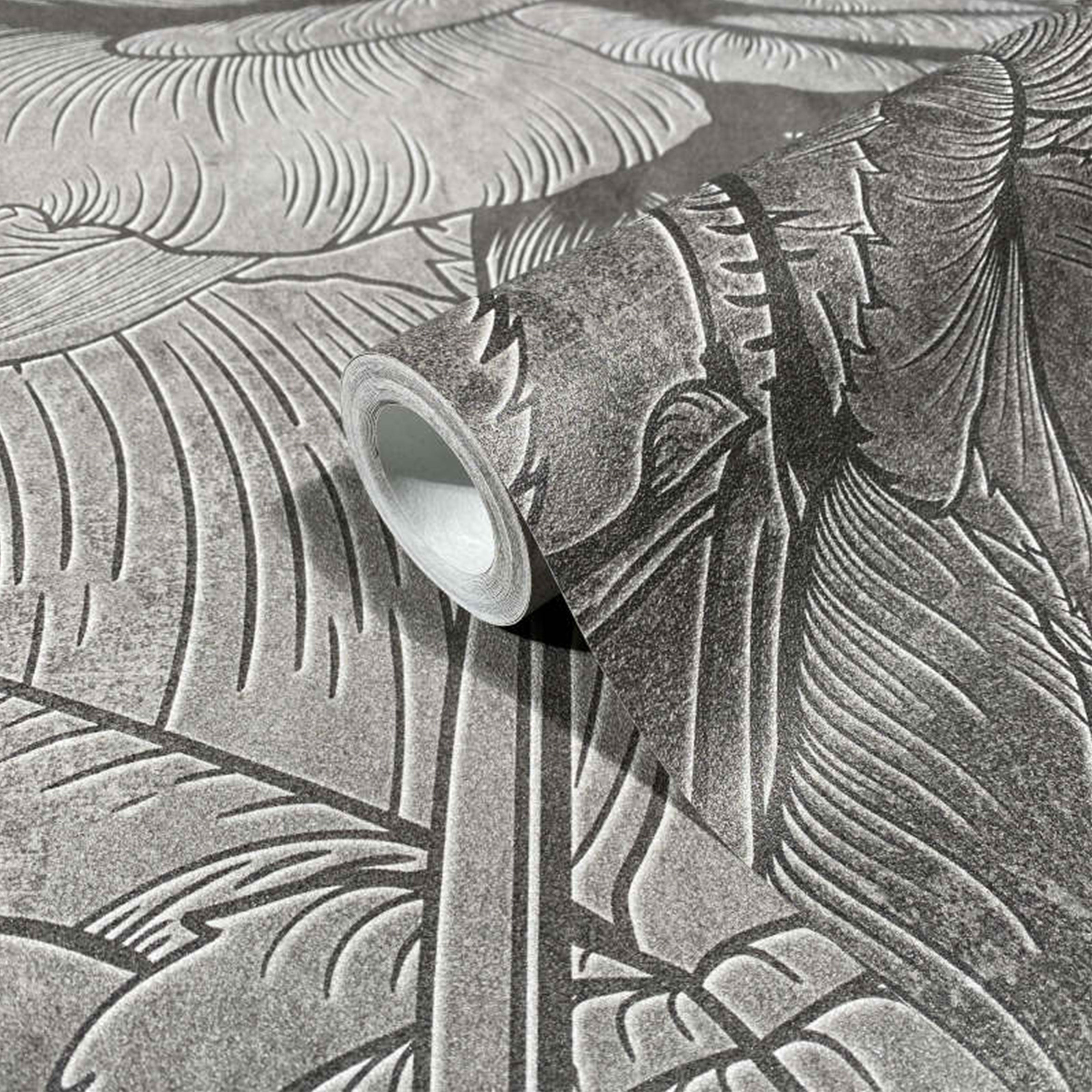 Pannello 159x270cm di Carta da Parati TNT a modulo raccordabile continuativo Voyager FLOWERBW - Eternal Parquet