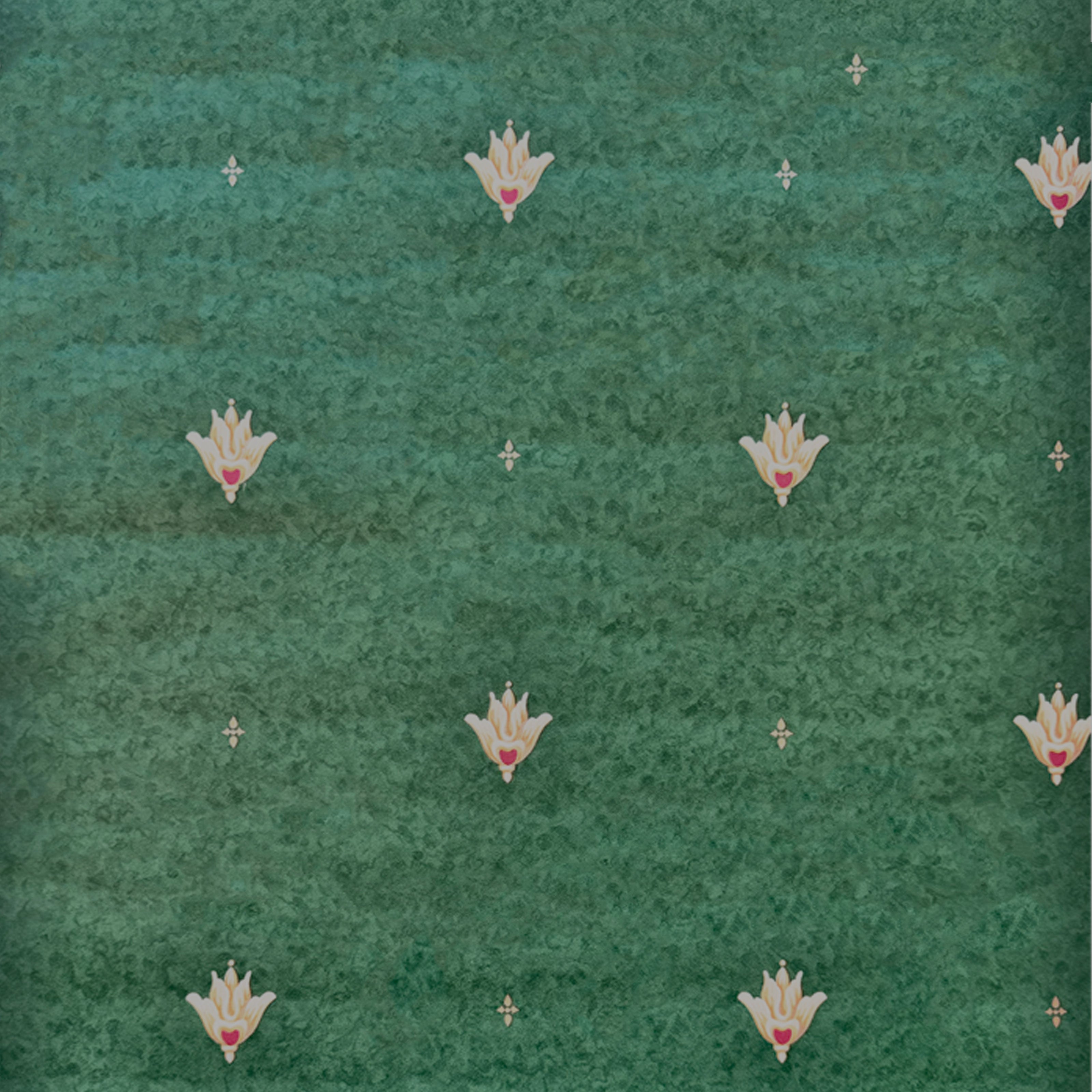 SUPER STOCK €0,56 al mq - Rotolo da 5,2mq (10x0,52mt) di Carta da Parati vinilica Top Quality lavabile GREEN ENGLAND - Eternal Parquet