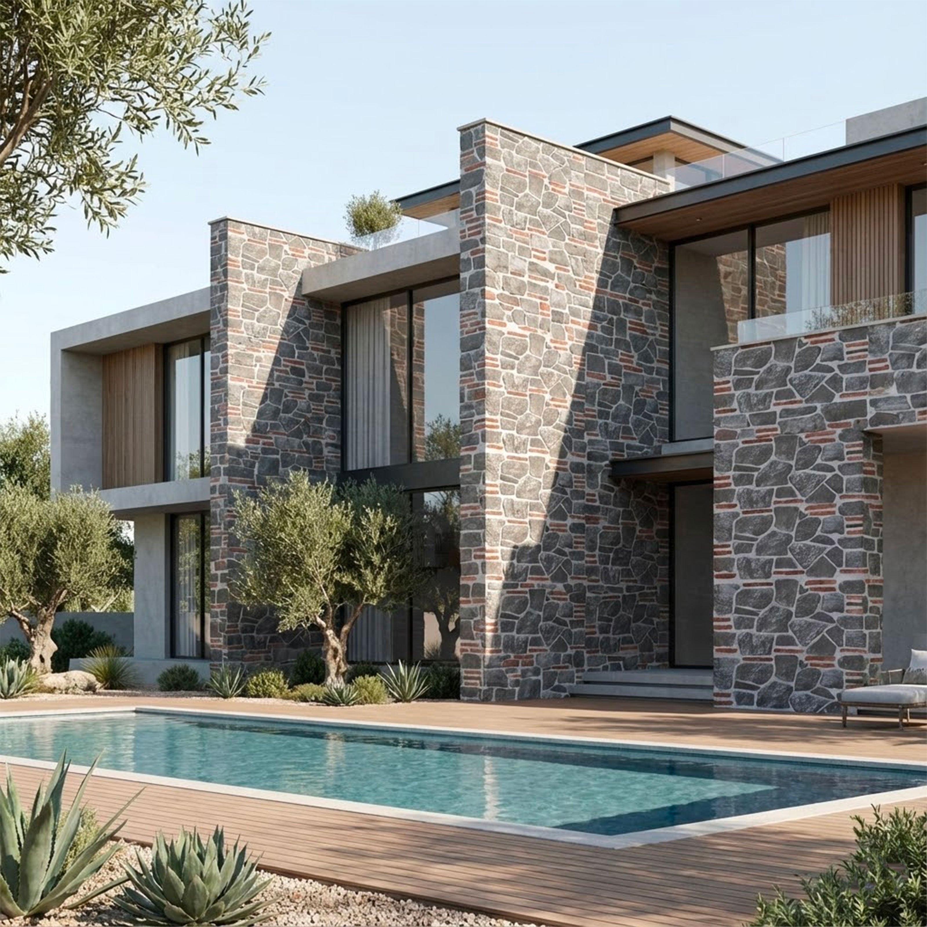 CAPPOTTO esterno - interno isolante in STYROFOAM 3D (120x50cm) con resine e malta Matton-pietra