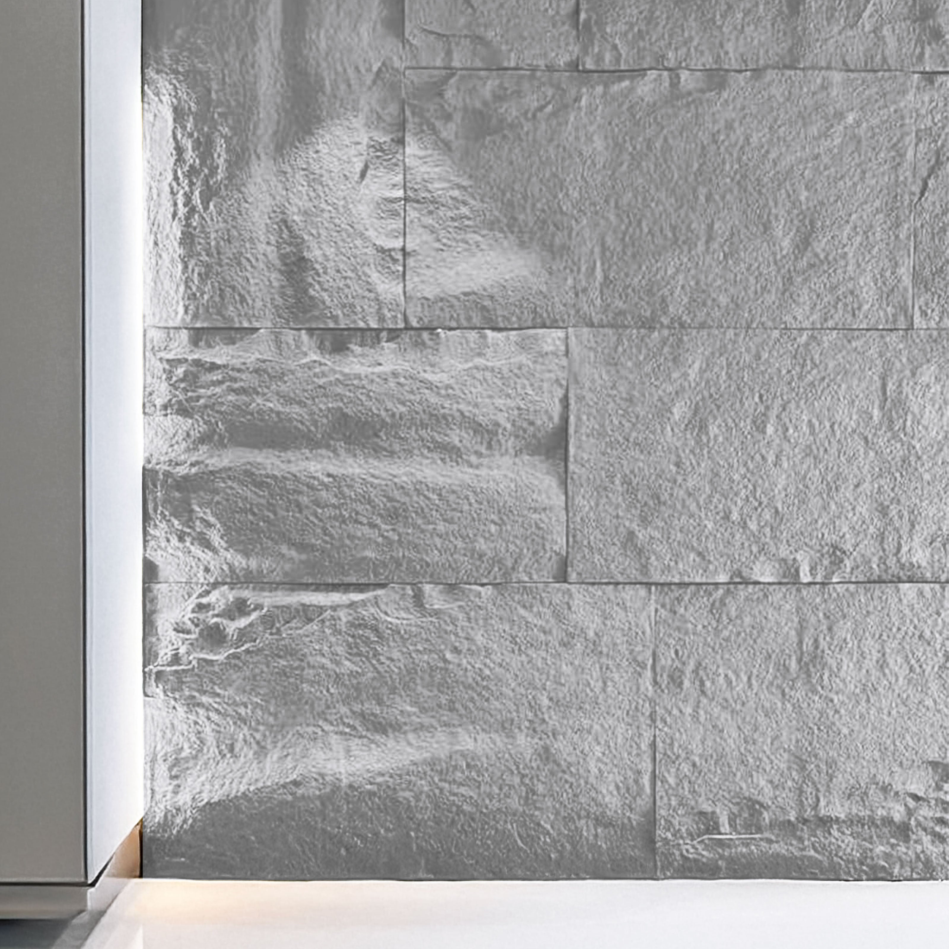 pannello di Rivestimento interno-esterno in PU effetto pietra BIANCA ultrarealistico ed isolante 60x120cm in 3 modelli - Eternal Parquet