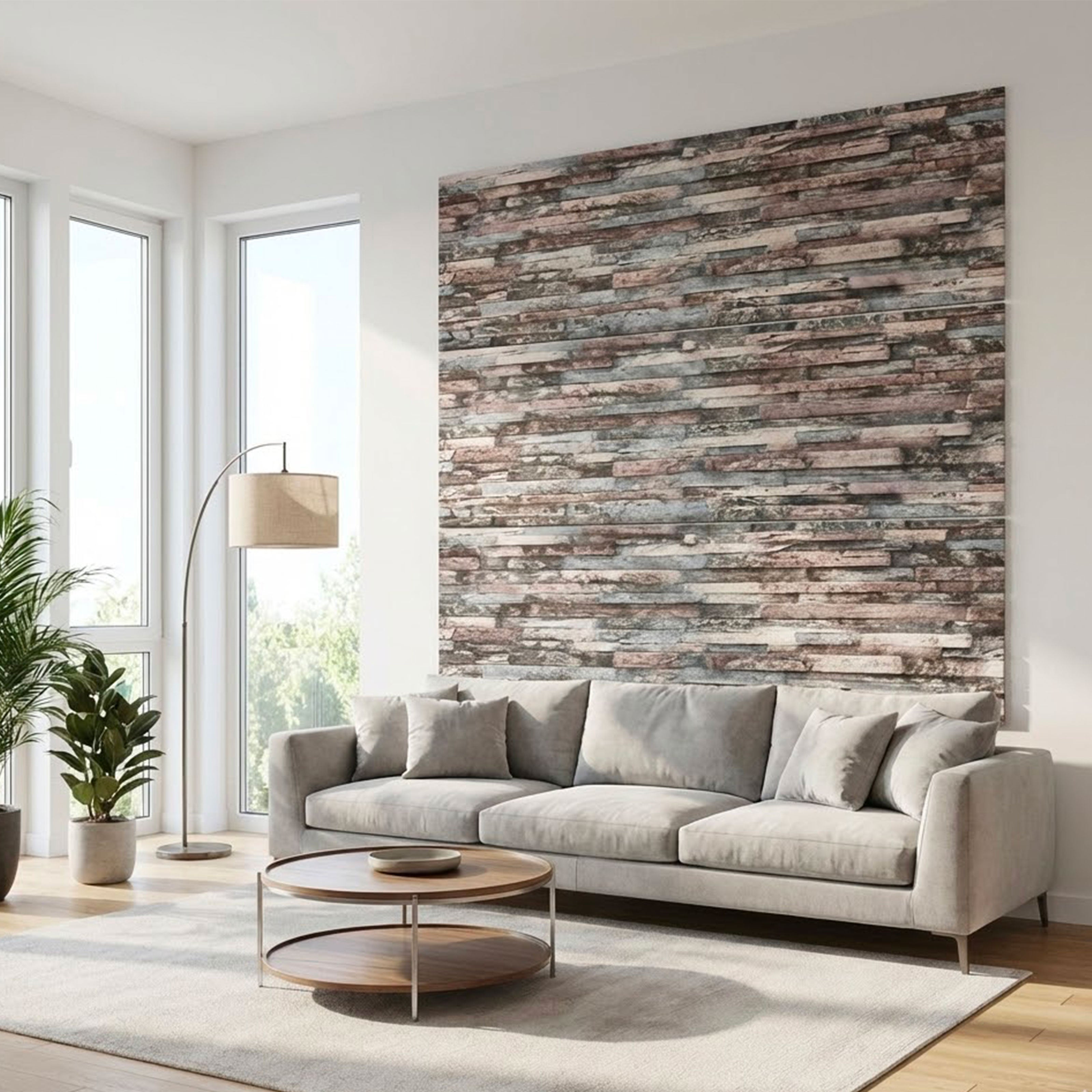 CAPPOTTO esterno - interno isolante in STYROFOAM 3D spess. 3,5cm (120x50cm) con resine e malta Pietra Old Wine