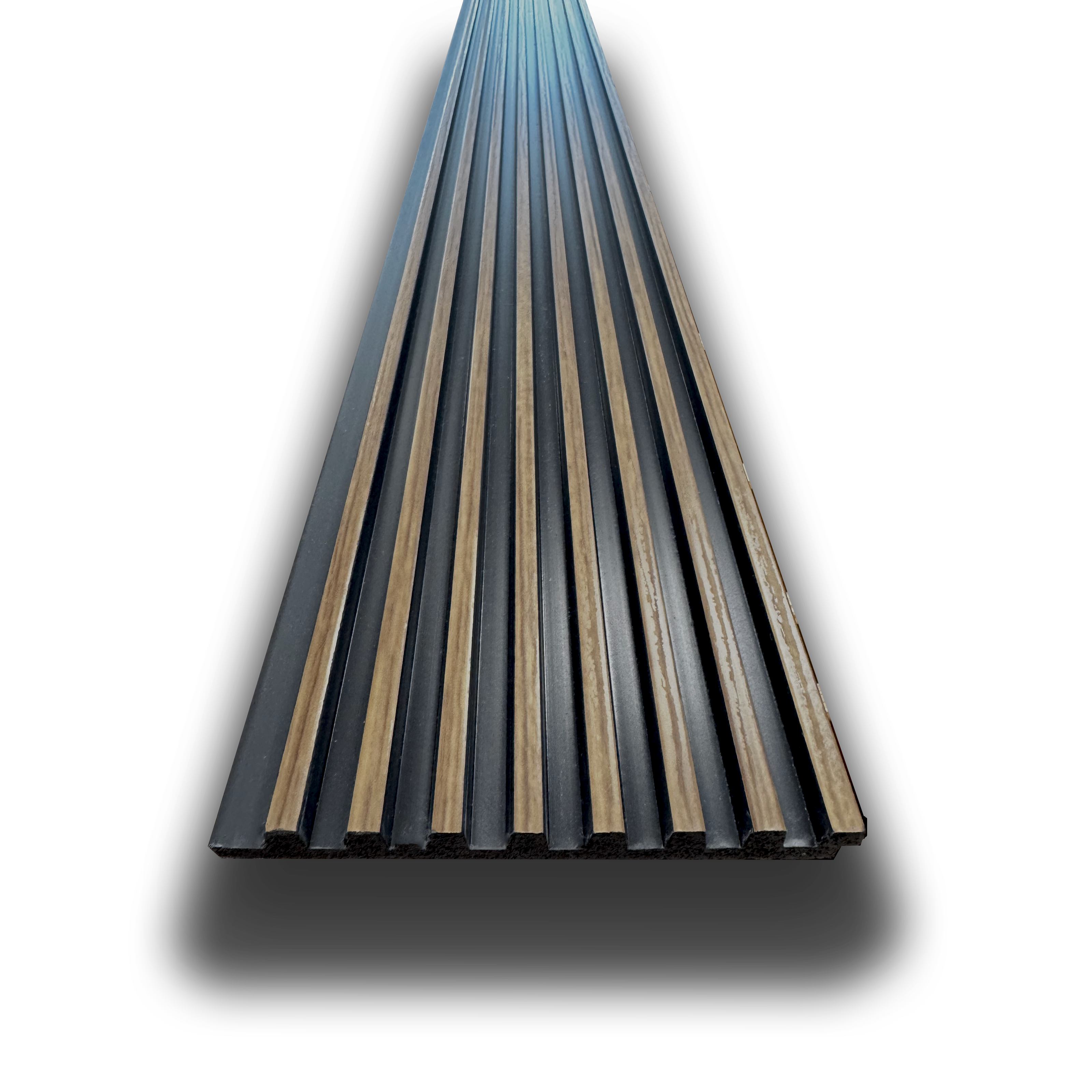 €2,99ml - Asta intera 12x122x2900mm di Rivestimento Parete Boiserie cannettato Lamelli stretti in Polimeri ROVERE BRUNO - Eternal Parquet