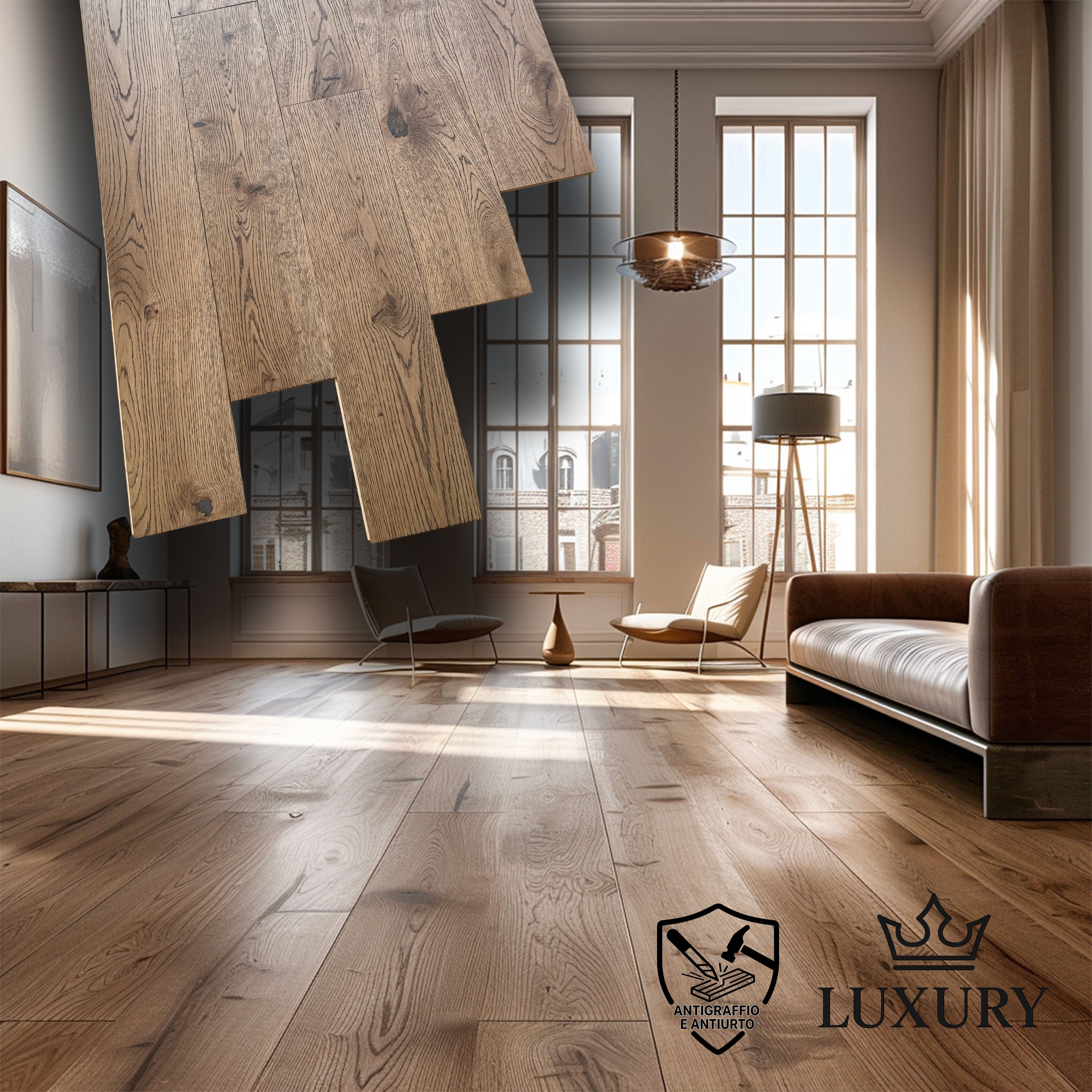 €34,99MQ *STOCK LUXURY* Lotto da 129mq Listoni in Rovere ANTICATO ...