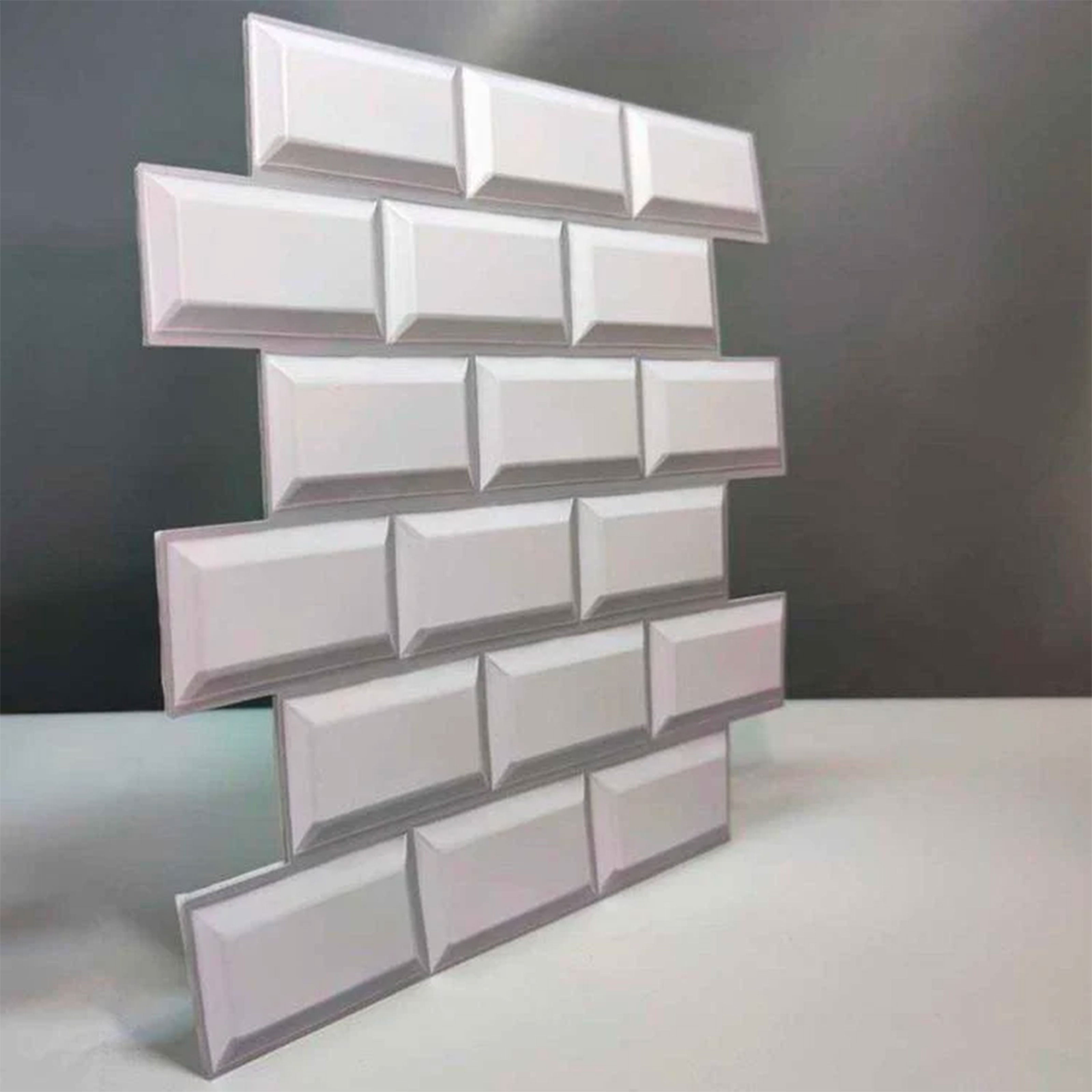 pacco da 4 Pannelli 3D Autoadesivi in PVC 30X30cm vari decori ultrarealistici ideali per bagni e cucine - Eternal Parquet