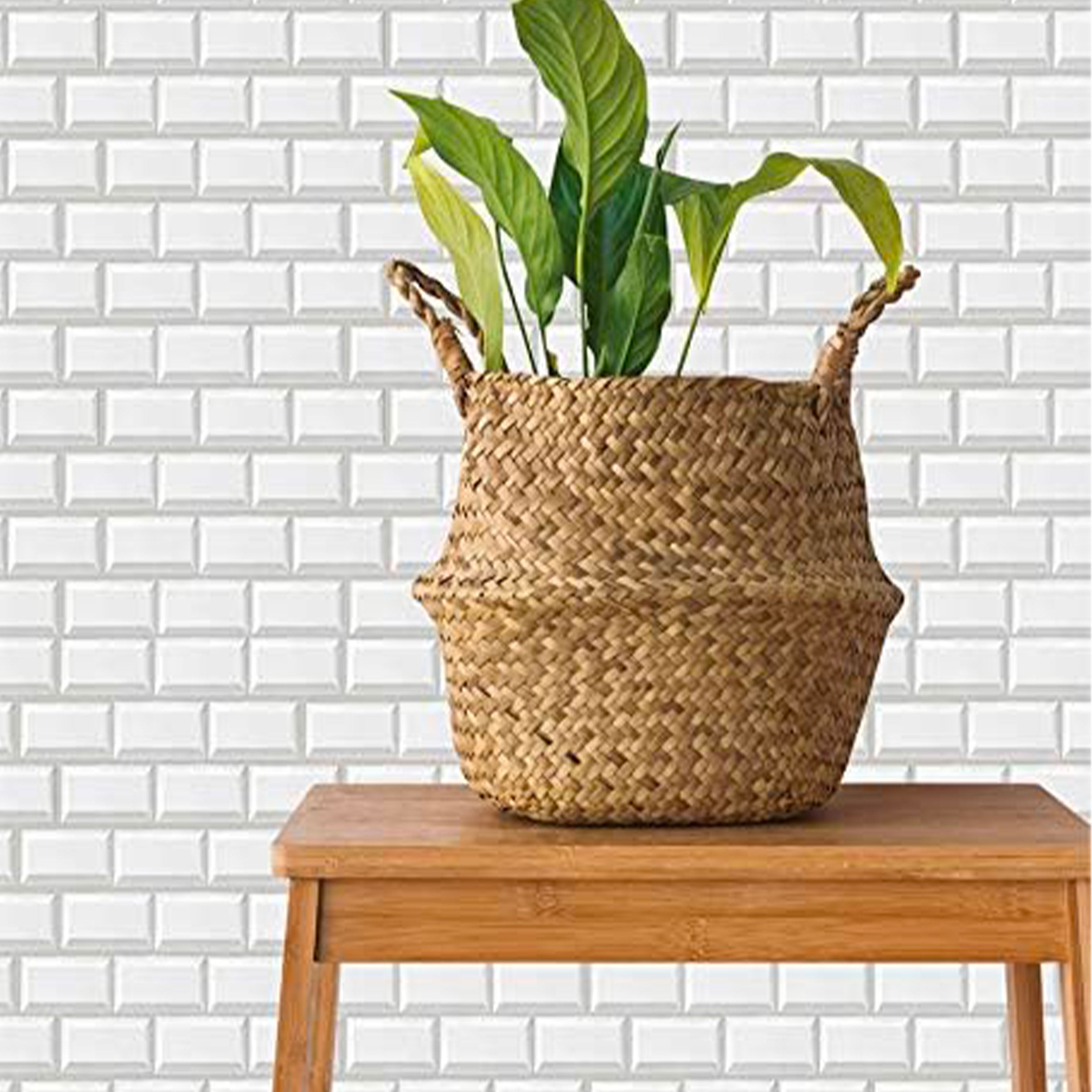 pacco da 4 Pannelli 3D Autoadesivi in PVC 30X30cm vari decori ultrarealistici ideali per bagni e cucine - Eternal Parquet