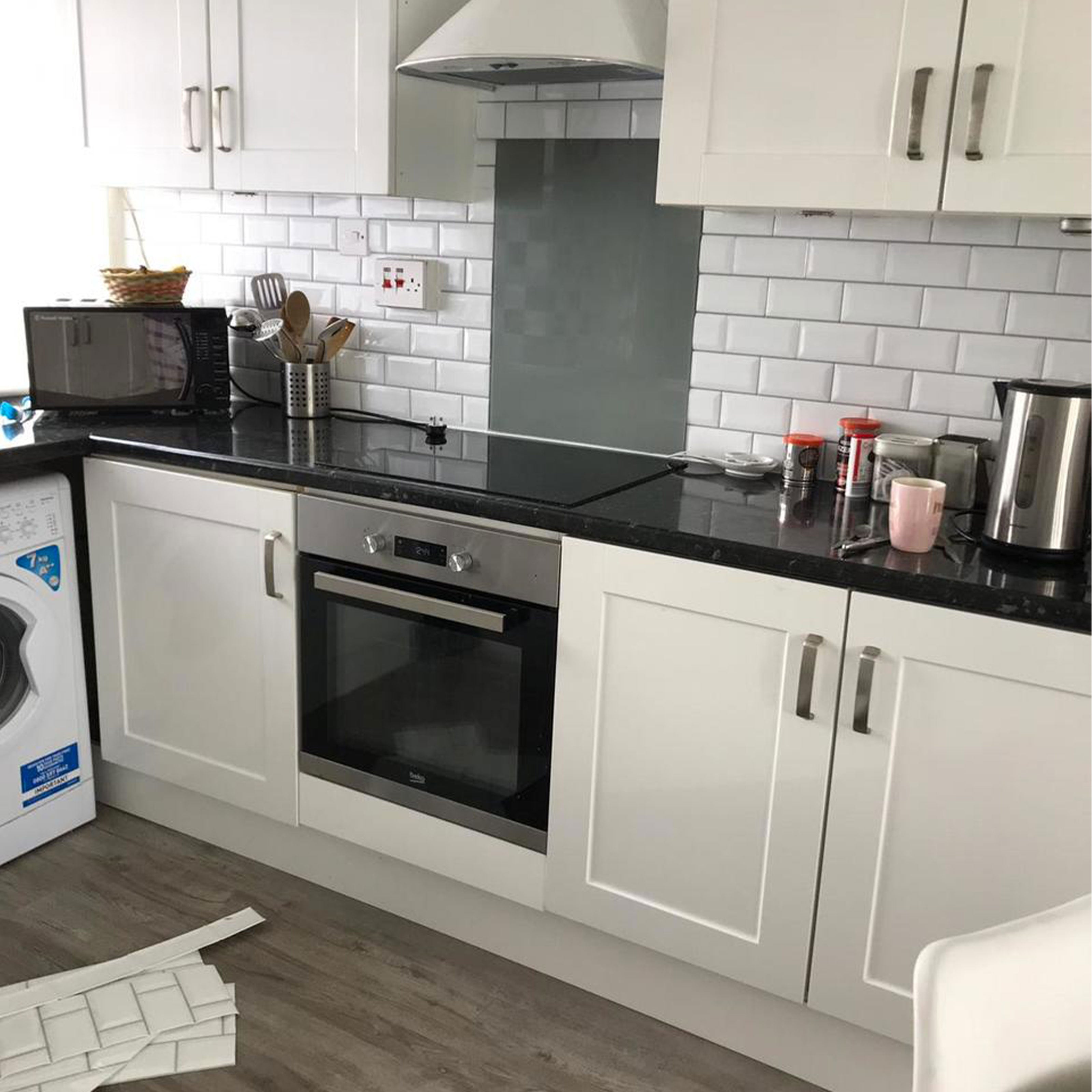 Pannelli 3D Rivestimento a parete in PVC effetto PIASTRELLE CERAMICA 96x48cm Realistici, isolanti, idrorepellenti. - Eternal Parquet