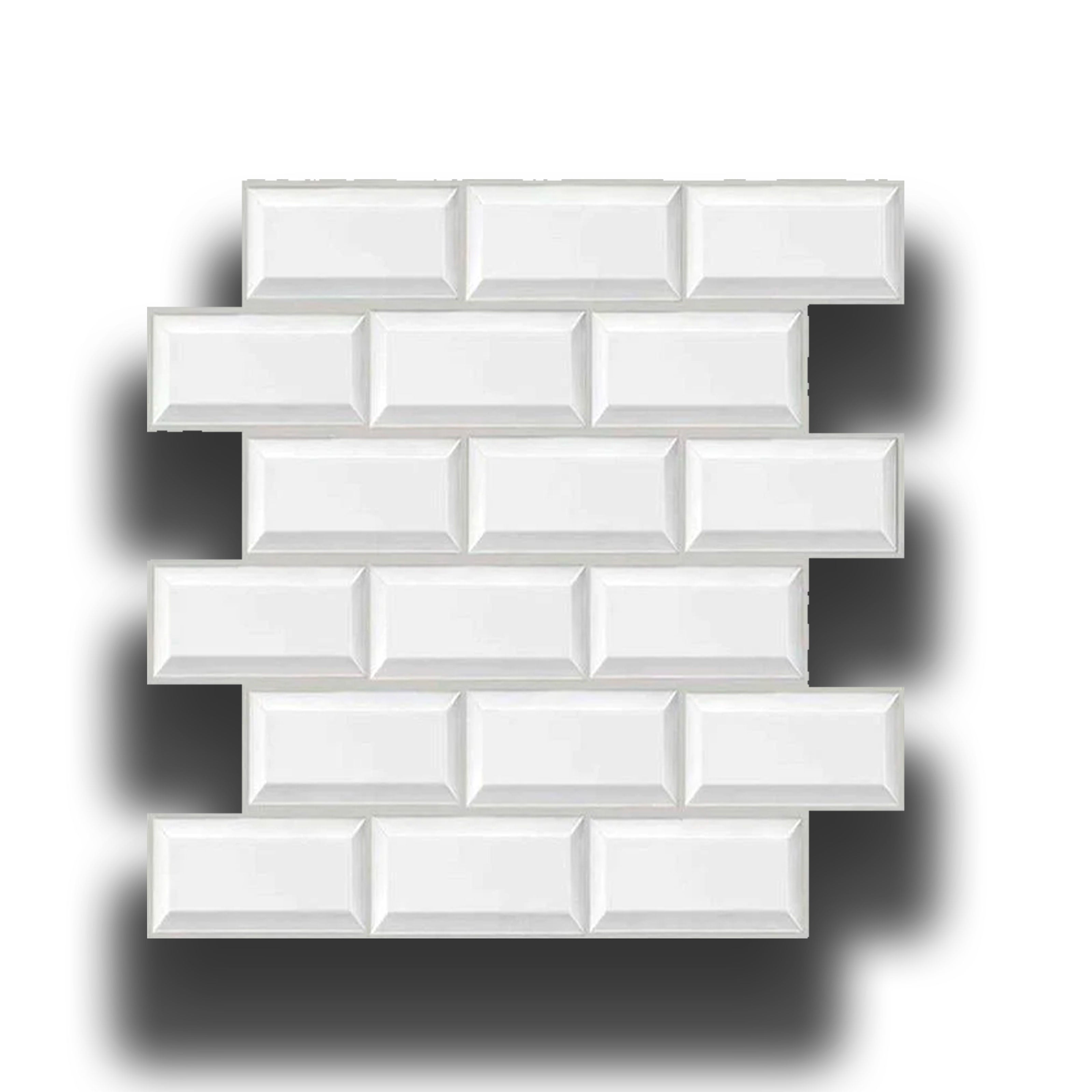 pacco da 4 Pannelli 3D Autoadesivi in PVC 30X30cm vari decori ultrarealistici ideali per bagni e cucine - Eternal Parquet