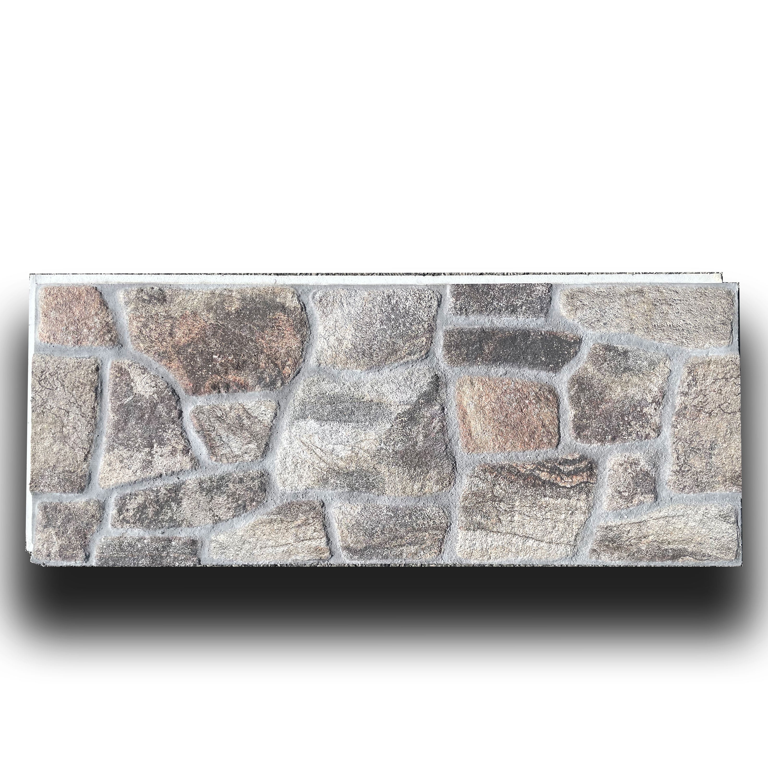 CAPPOTTO esterno - interno Pannello STYROFOAM e PIETRA GRIGIA 120x50cm spess. 4cm "con incastri" - Eternal Parquet