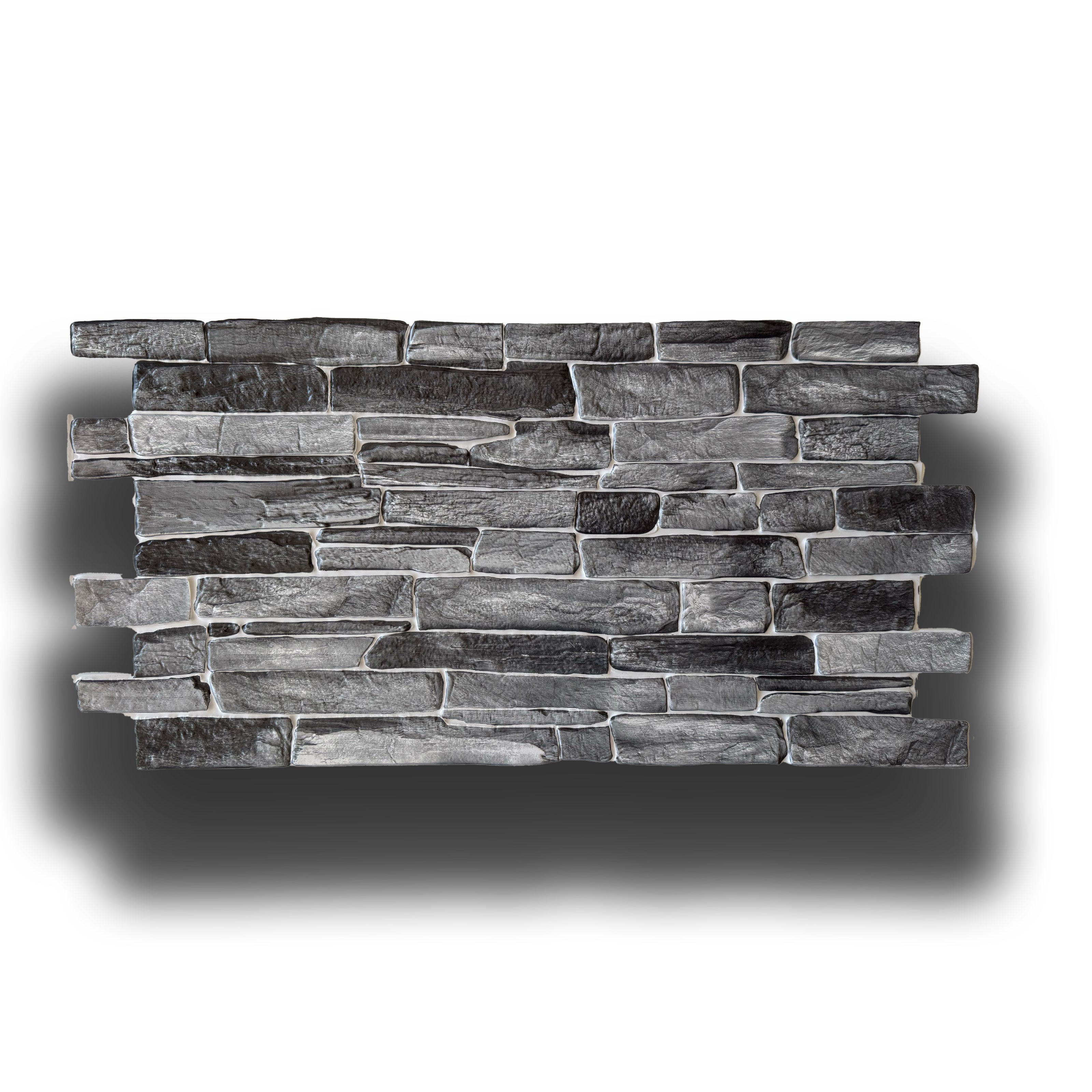 Pannelli 3D Rivestimento a parete in PVC effetto PIETRA LAVICA 96x48cm Realistici, isolanti, idrorepellenti. - Eternal Parquet