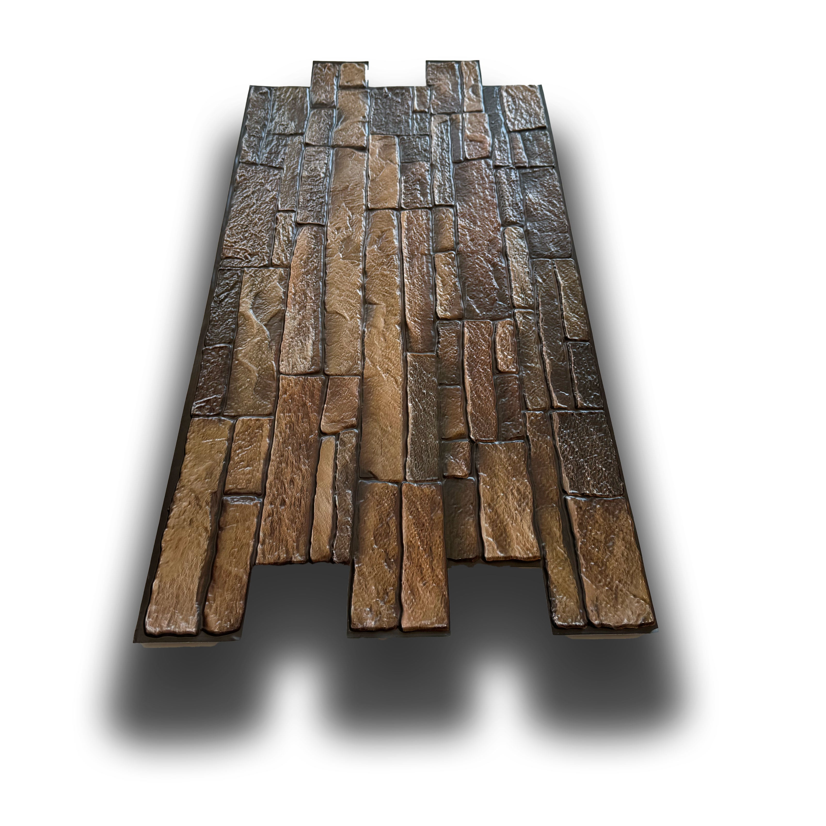 Pannelli 3D Rivestimento a parete in PVC effetto PIETRA PIATTA 96x48cm Realistici, isolanti, idrorepellenti. - Eternal Parquet