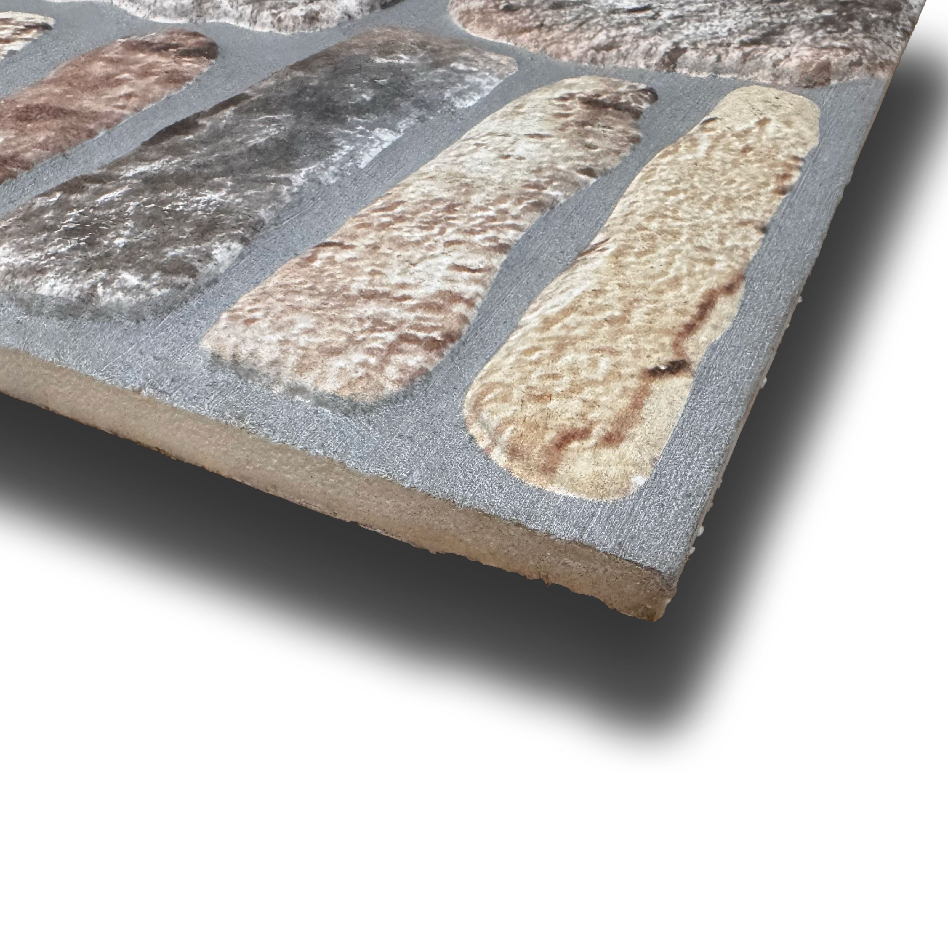 CAPPOTTO esterno - interno isolante in STYROFOAM 3D (120x50cm) con resine e malta Pietra Patinata