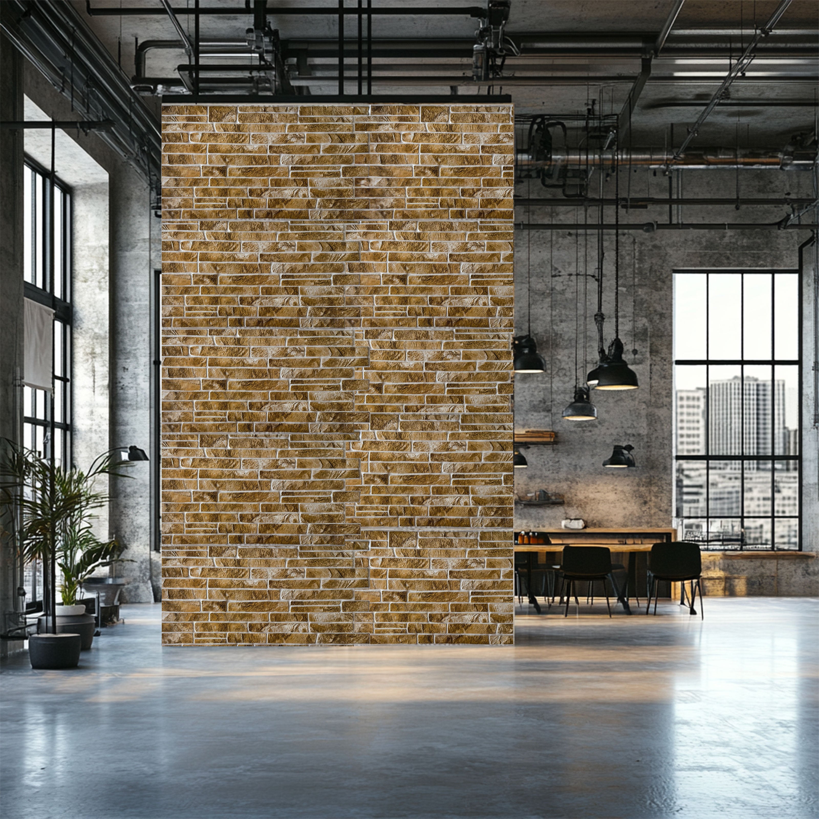 pacchi da 10 o 20 Pannelli 3D Rivestimento a parete in PVC effetto PIETRA SABBIA 96x48cm Realistici, isolanti - Eternal Parquet