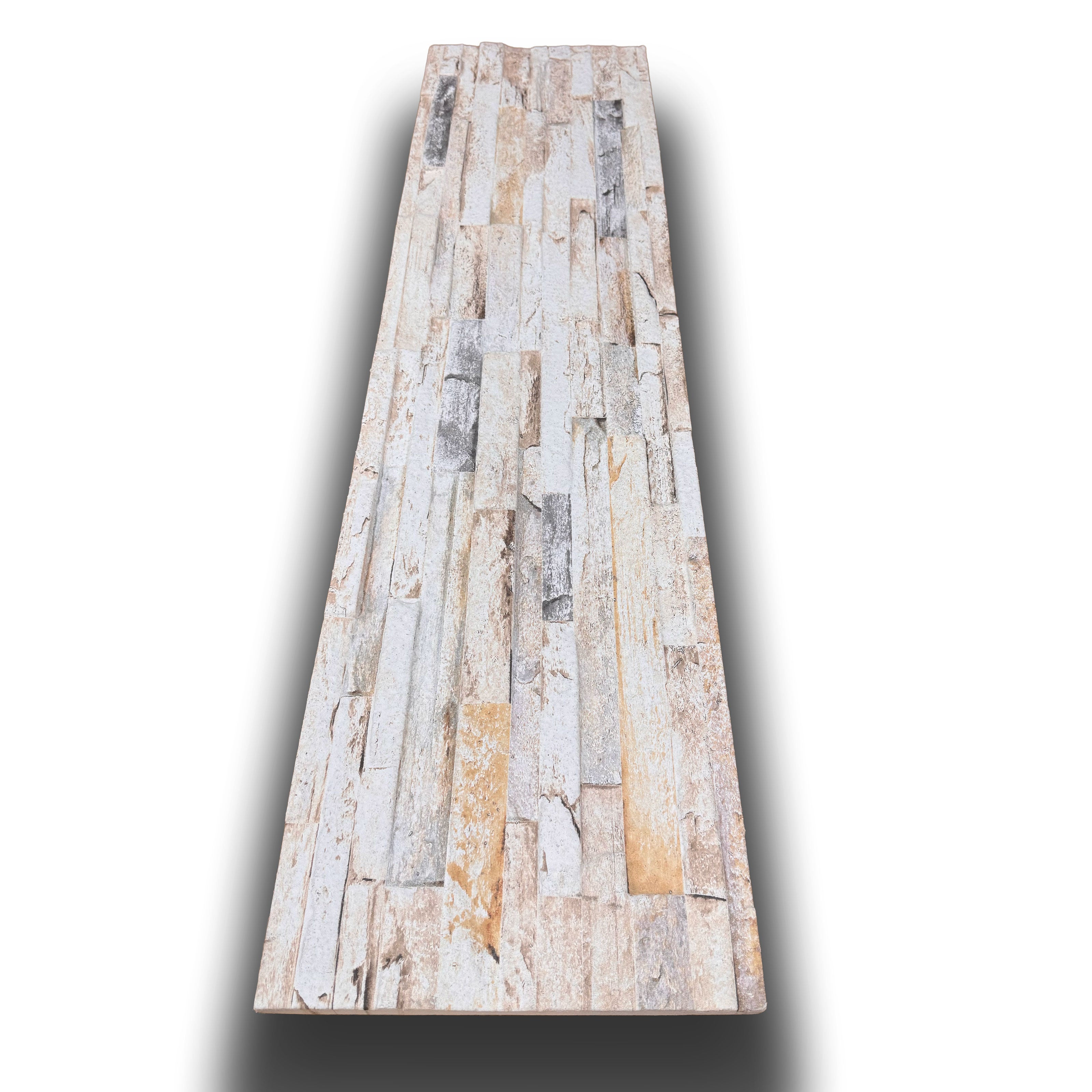 CAPPOTTO esterno - interno isolante in STYROFOAM 3D sp.2cm (120x30cm) con sabbiatura e malta Pietra sbiancata