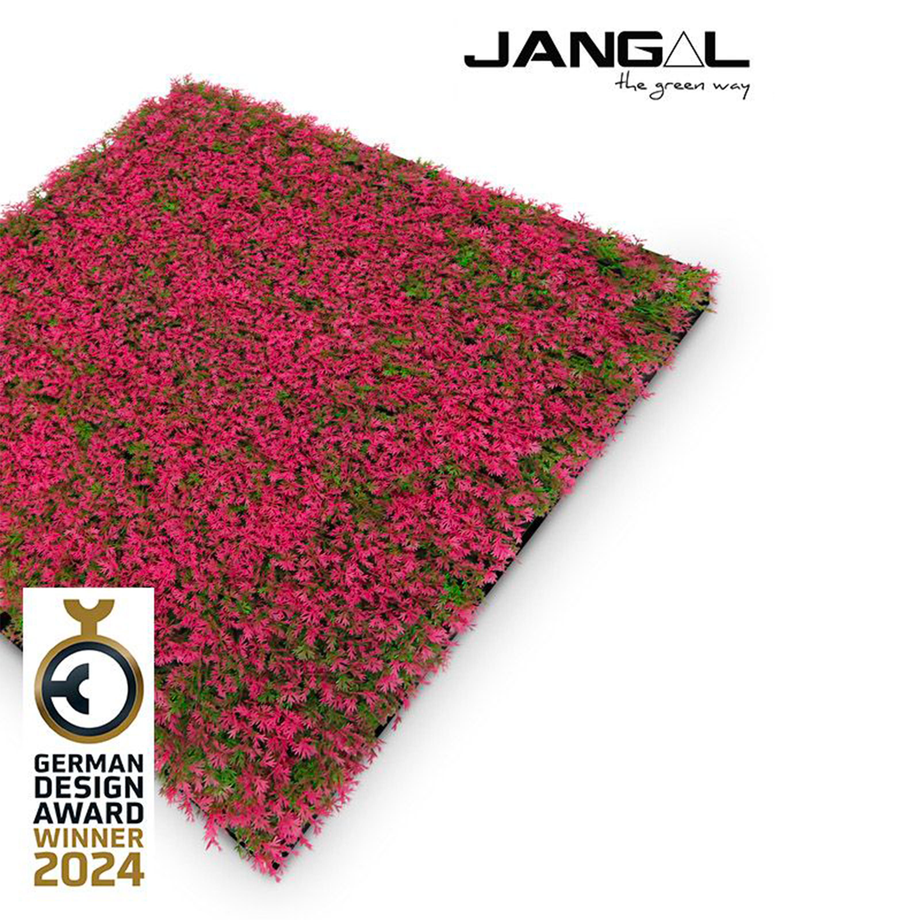 JANGAL Pannelli acustici Modulabili in FLORA sintetica ULTRAREALISTICA 52x52cm mod. PINK - Eternal Parquet