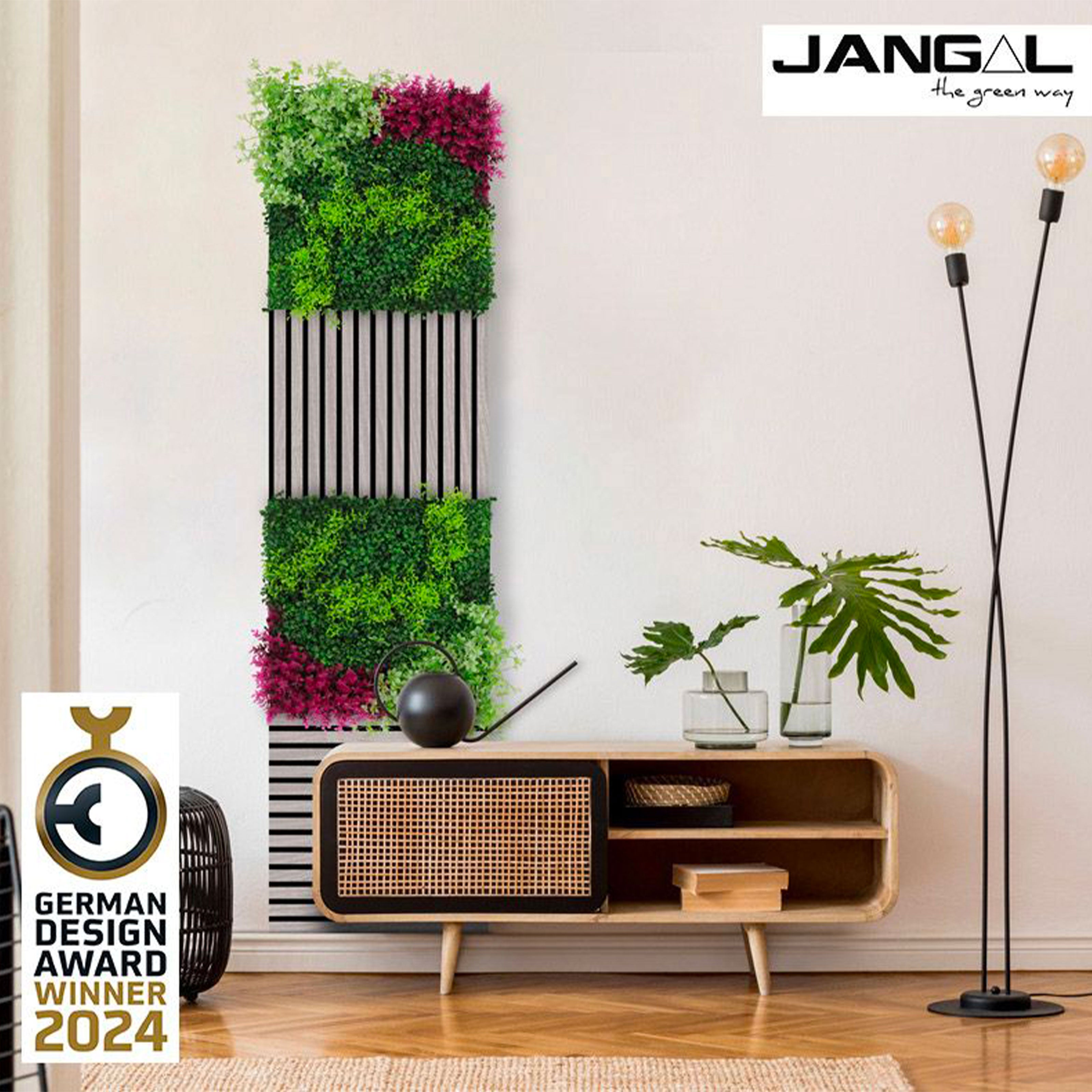 JANGAL Pannelli acustici Modulabili in FLORA sintetica ULTRAREALISTICA 52x52cm mod. PINK MIXED - Eternal Parquet