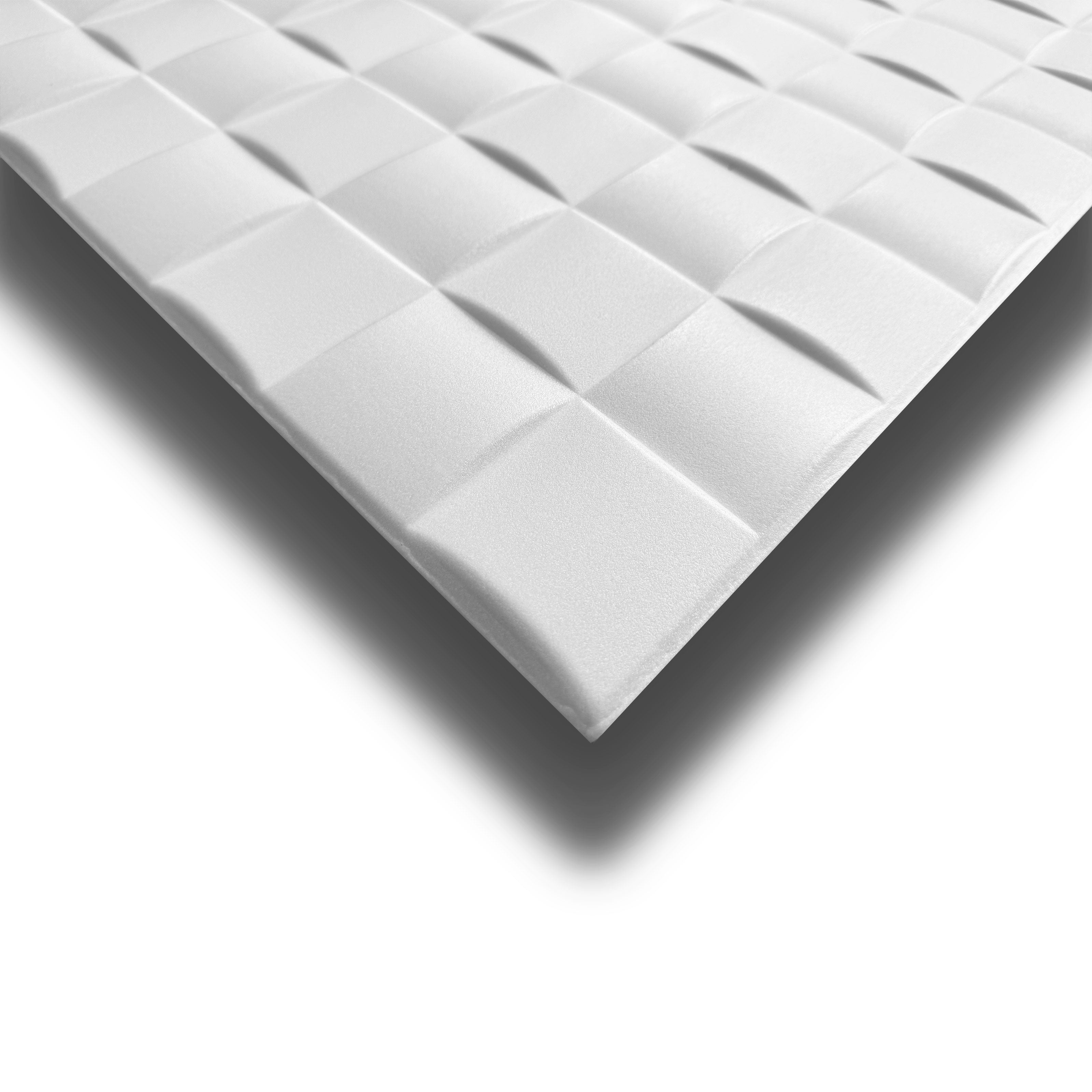 10 o 20mq (40 oppure 80 pezzi) di pannello decorativo 3D a soffitto in EPS isolante 50x50cm PLUTON - Eternal Parquet