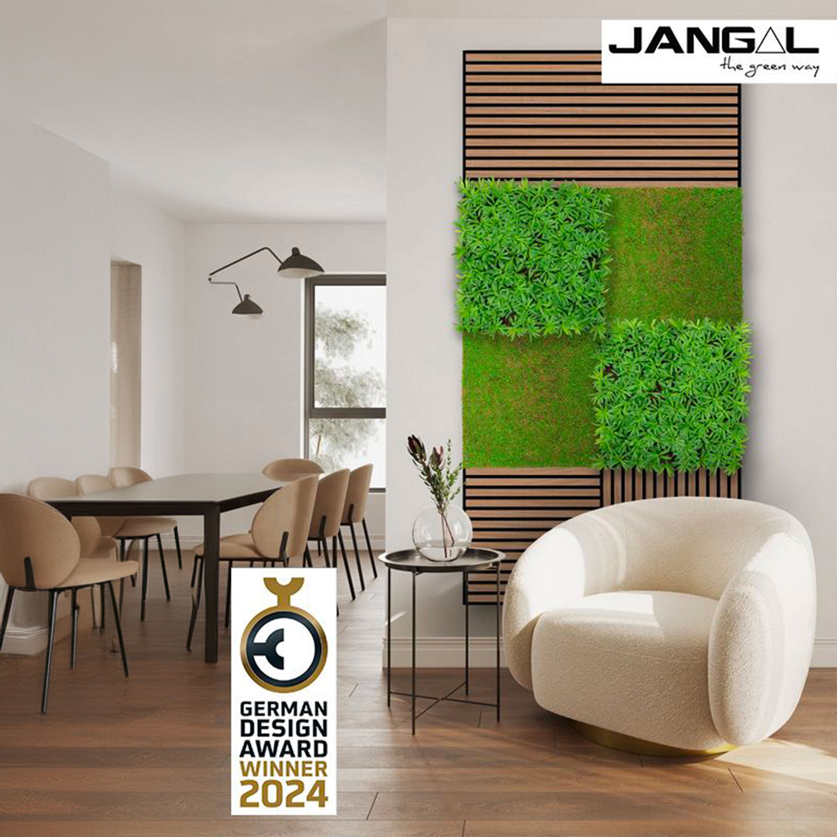 JANGAL Pannelli acustici Modulabili in FLORA sintetica ULTRAREALISTICA 52x52cm mod. PODOCARPUS TEA TREE - Eternal Parquet