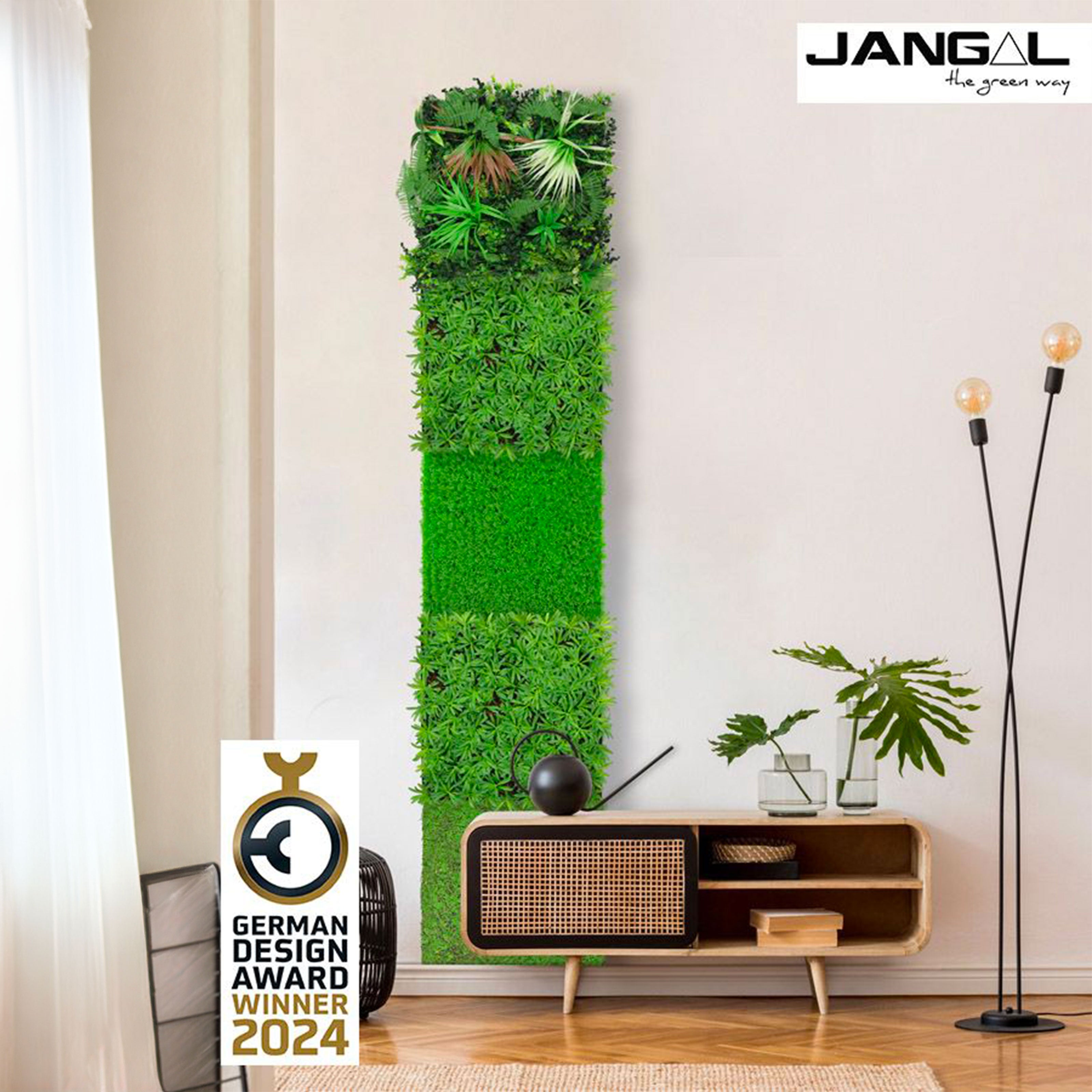 JANGAL Pannelli acustici Modulabili in FLORA sintetica ULTRAREALISTICA 52x52cm mod. PODOCARPUS TEA TREE Jangal