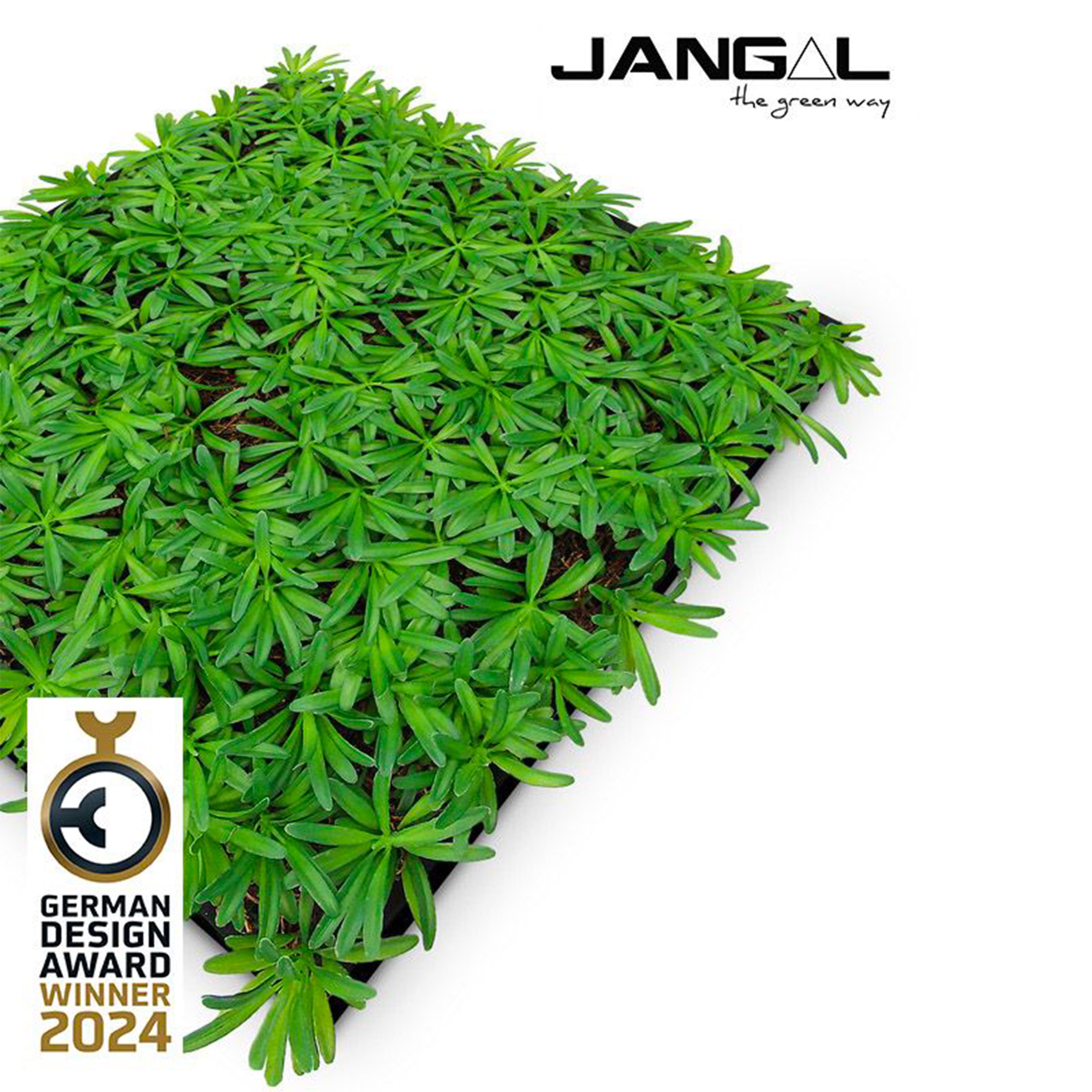 JANGAL Pannelli acustici Modulabili in FLORA sintetica ULTRAREALISTICA 52x52cm mod. PODOCARPUS TEA TREE - Eternal Parquet