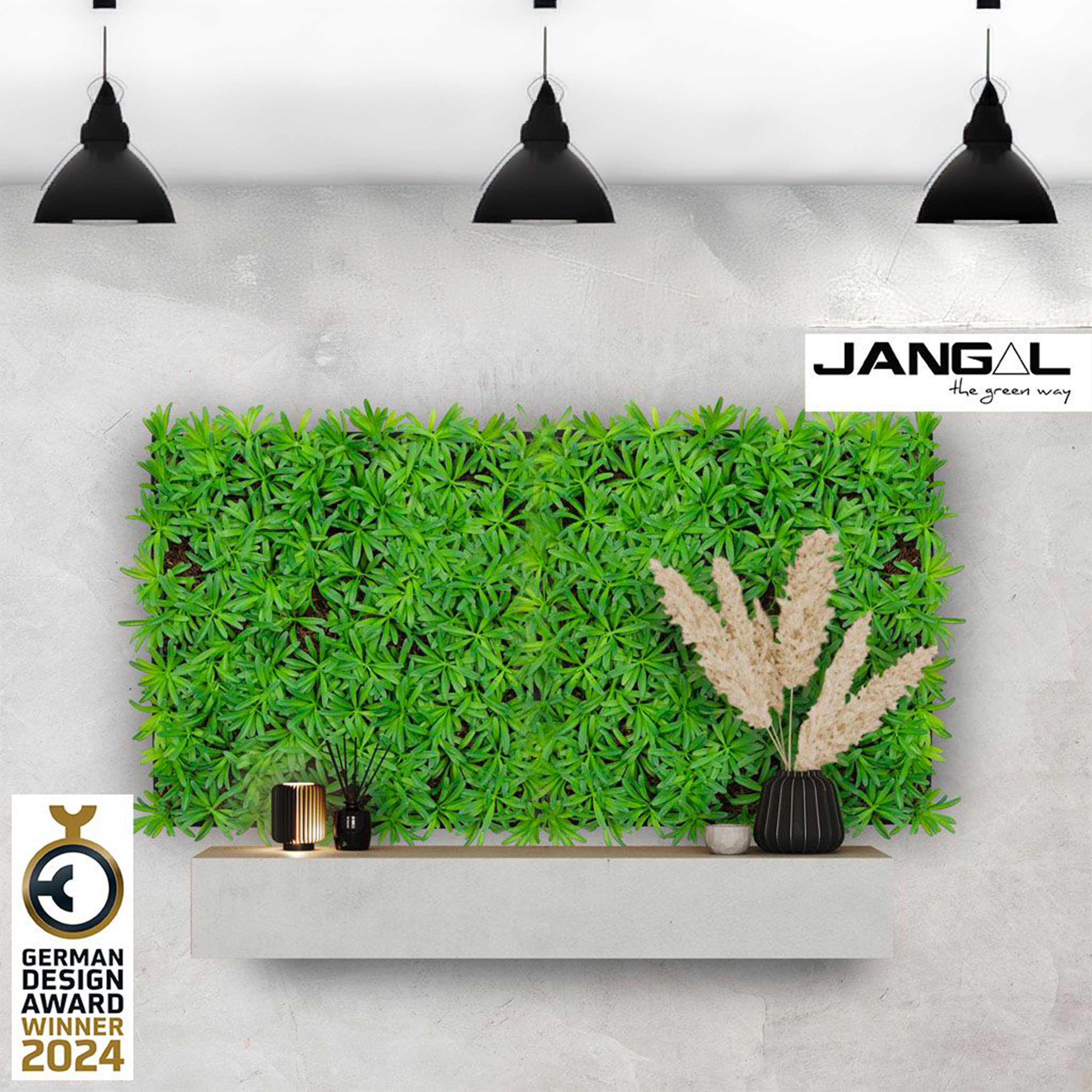 JANGAL Pannelli acustici Modulabili in FLORA sintetica ULTRAREALISTICA 52x52cm mod. PODOCARPUS TEA TREE - Eternal Parquet