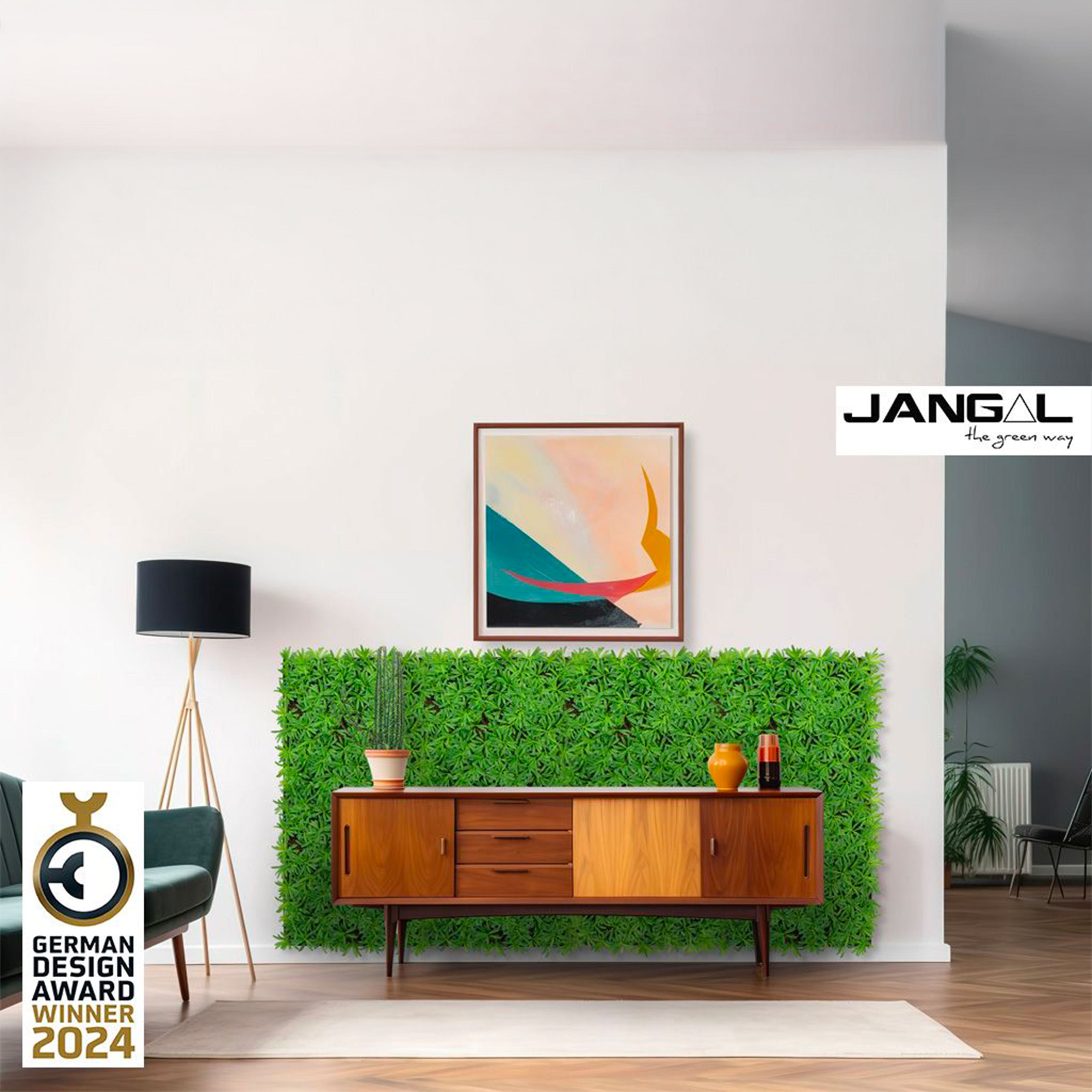 JANGAL Pannelli acustici Modulabili in FLORA sintetica ULTRAREALISTICA 52x52cm mod. PODOCARPUS TEA TREE - Eternal Parquet