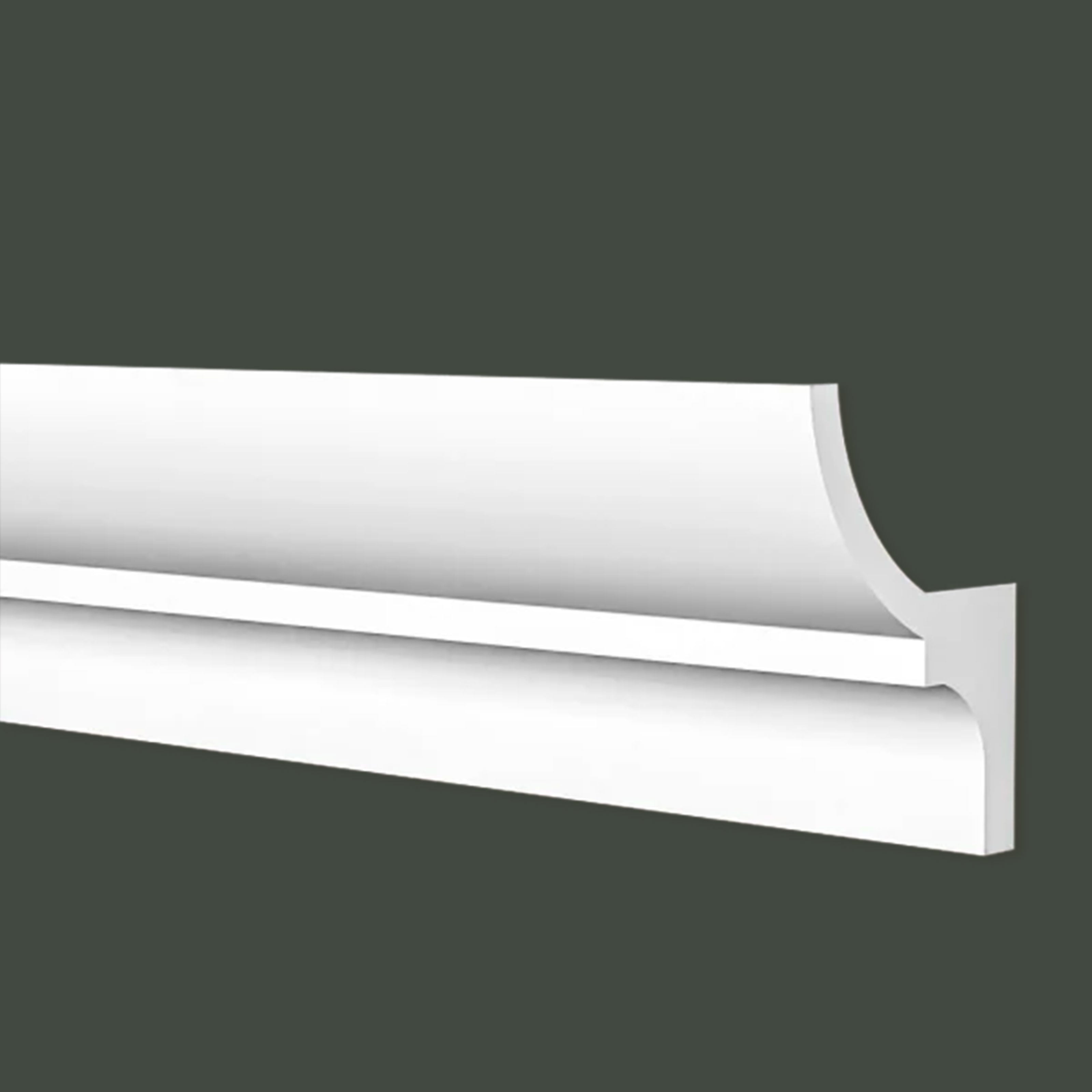 100ml di CORNICE A SOFFITTO con predisposizione LED 40x70x2000mm in POLIMERI - Polistrutturato - Eternal Parquet