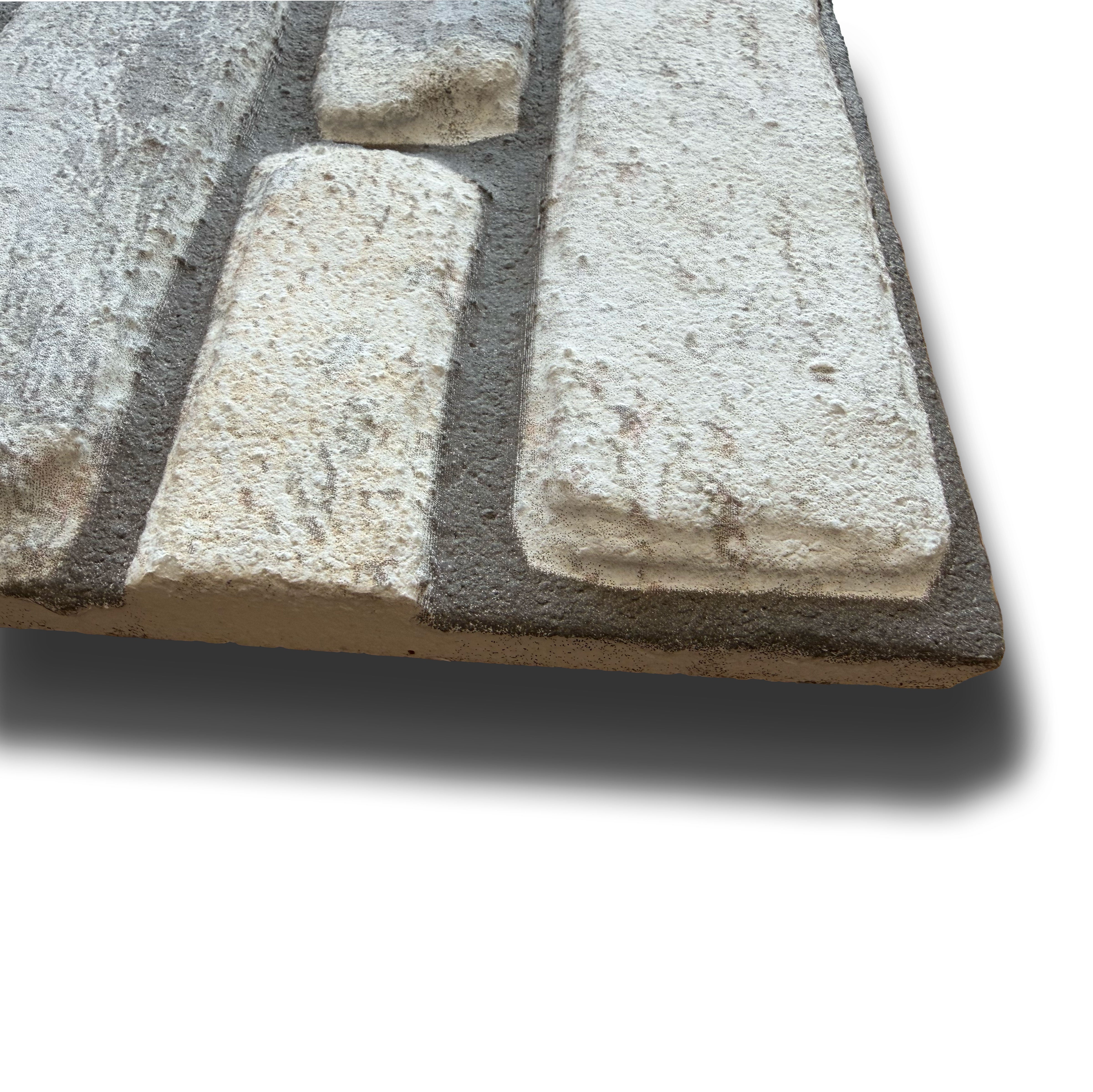 CAPPOTTO esterno - interno isolante in STYROFOAM 3D spess.2cm (100x50cm) con resine e malta Pietre levigate - Eternal Parquet