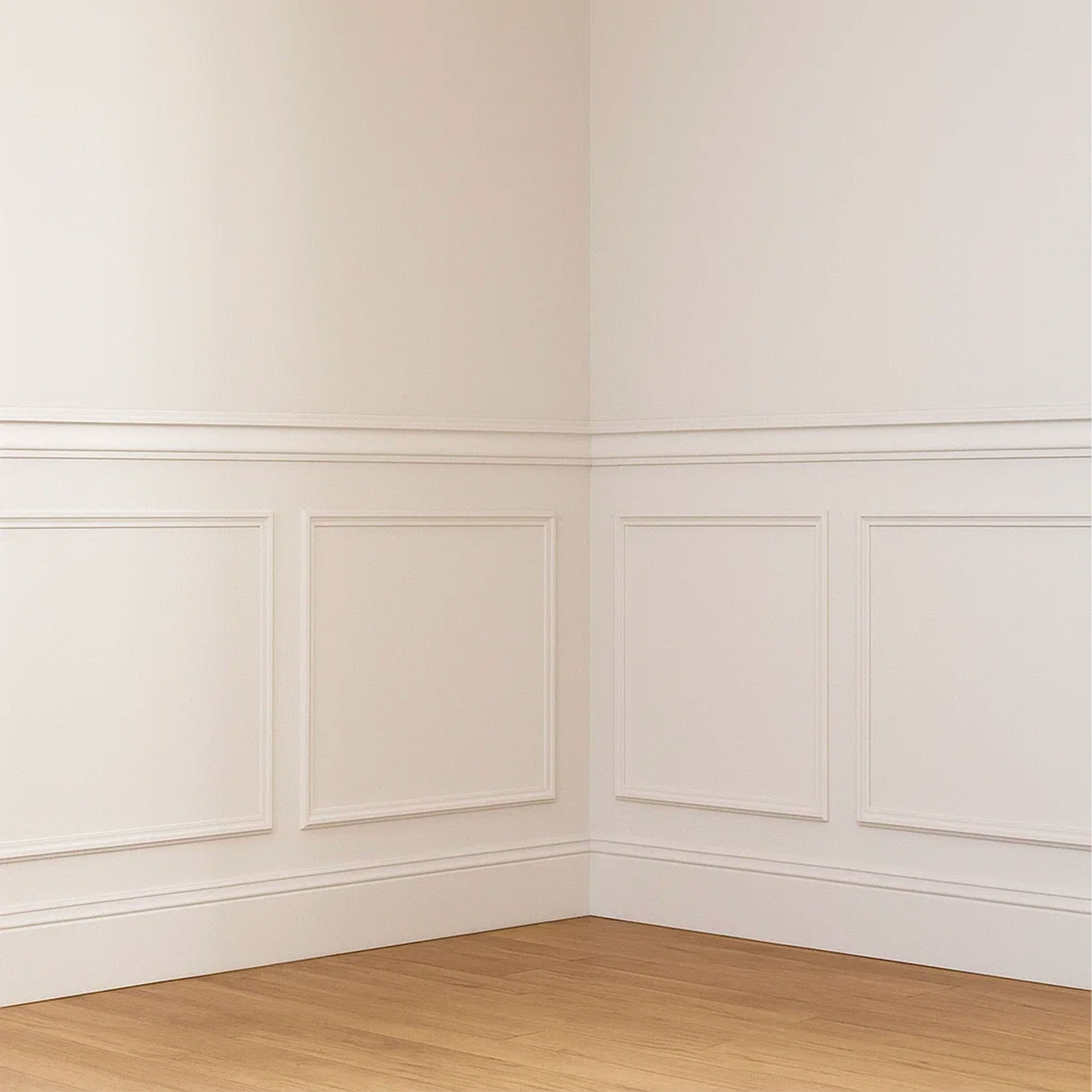 *STOCK FOLLI* Profilo a soffitto o boiserie in Polimeri Bianco RAL 9016 verniciabile 80X15mm (Prezzo al metro) - Eternal Parquet