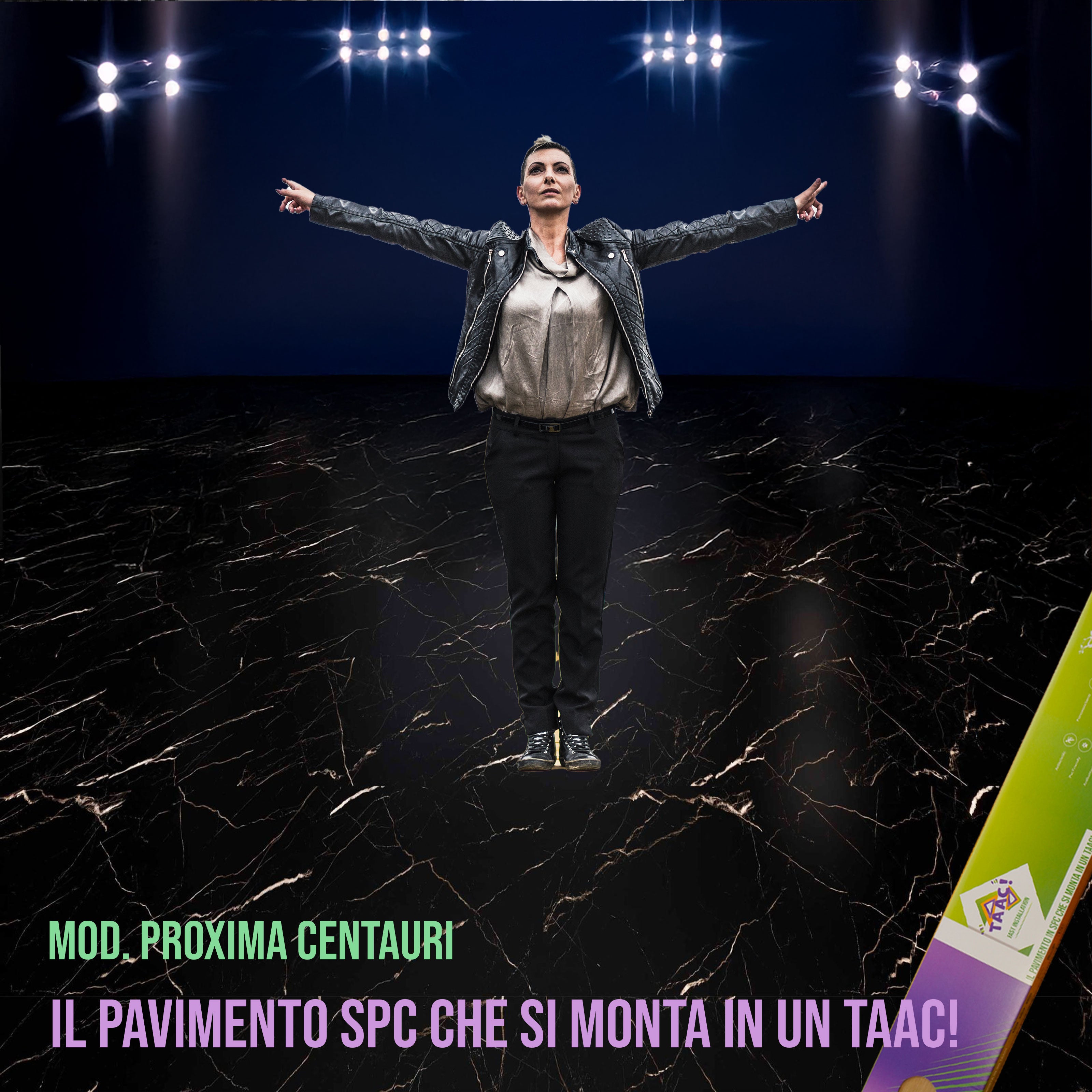 TAAC! il Pavimento SPC in Polvere di Pietra Fast-click 5mm (sp.4+1) 610X305mm mod. PROXIMA CENTAURI - Eternal Parquet