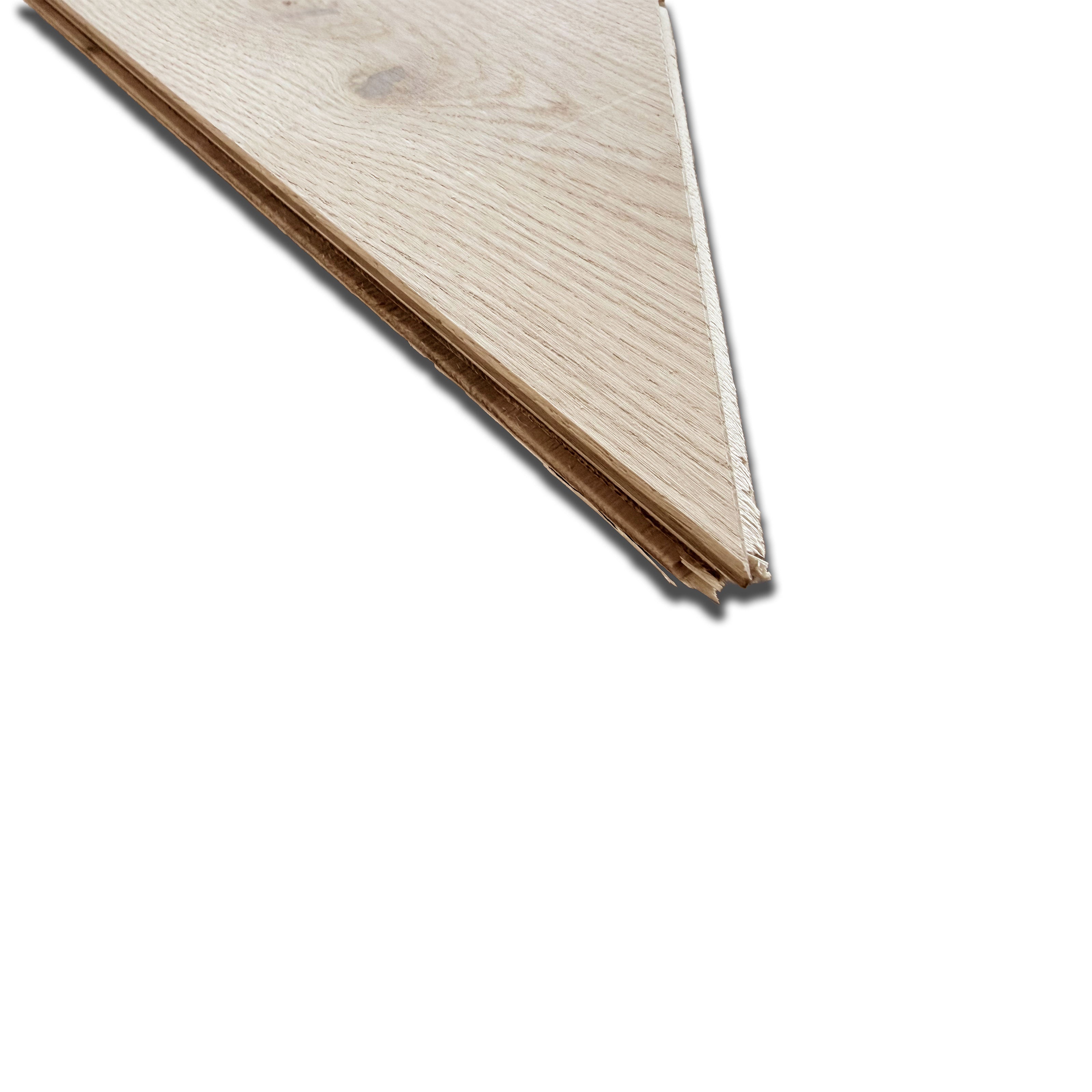 €33,99MQ *STOCK LUXURY* Lotto da 37mq Chevron in Rovere nodato prefinito prelevigato bisell. grezzo 12x120x470mm (3mm nobile) - Eternal Parquet