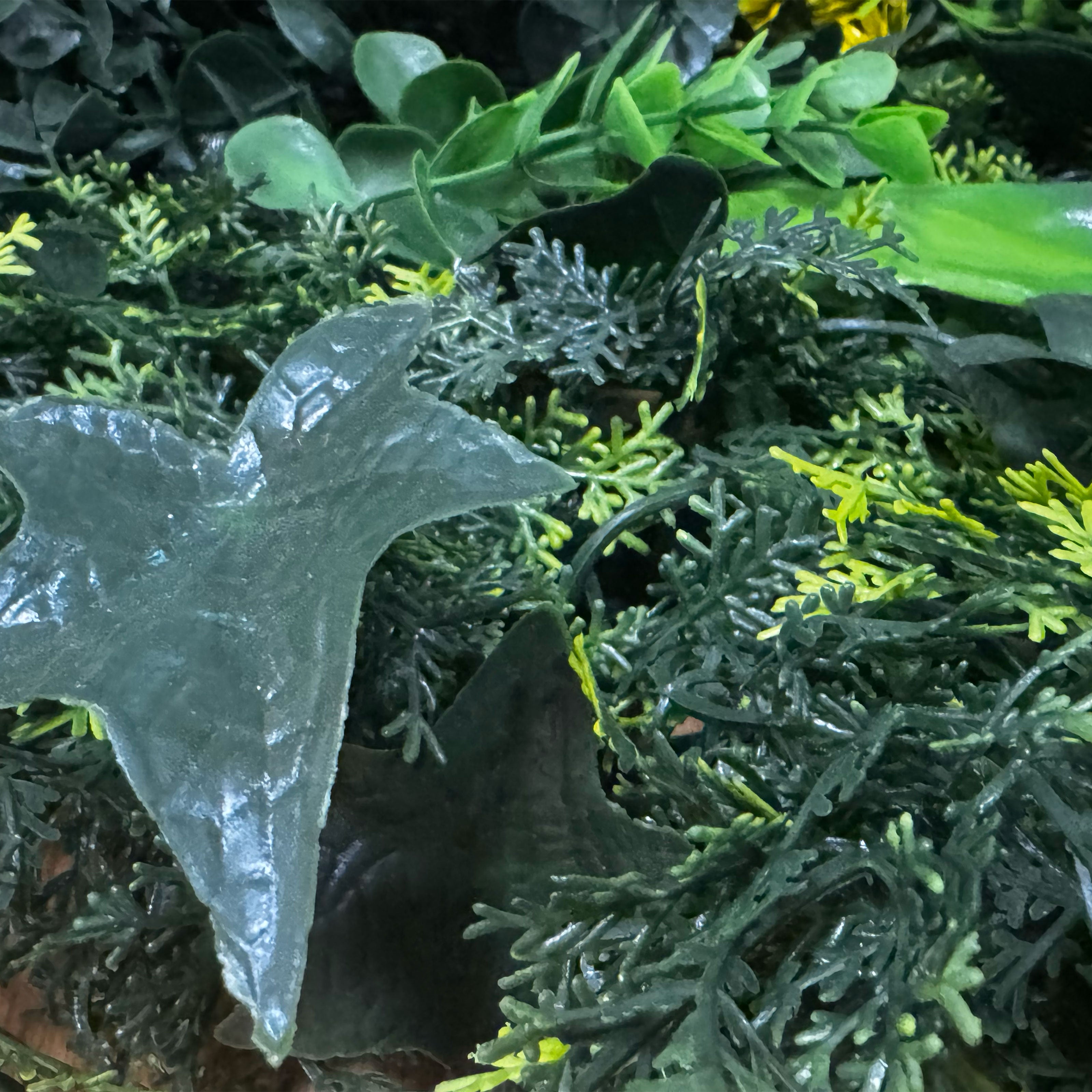 Pannelli Verde Verticale 50×50 cm Ultra-realistici e folti, per interno/esterno Mod. Romantic - Eternal Parquet - Eternal Parquet