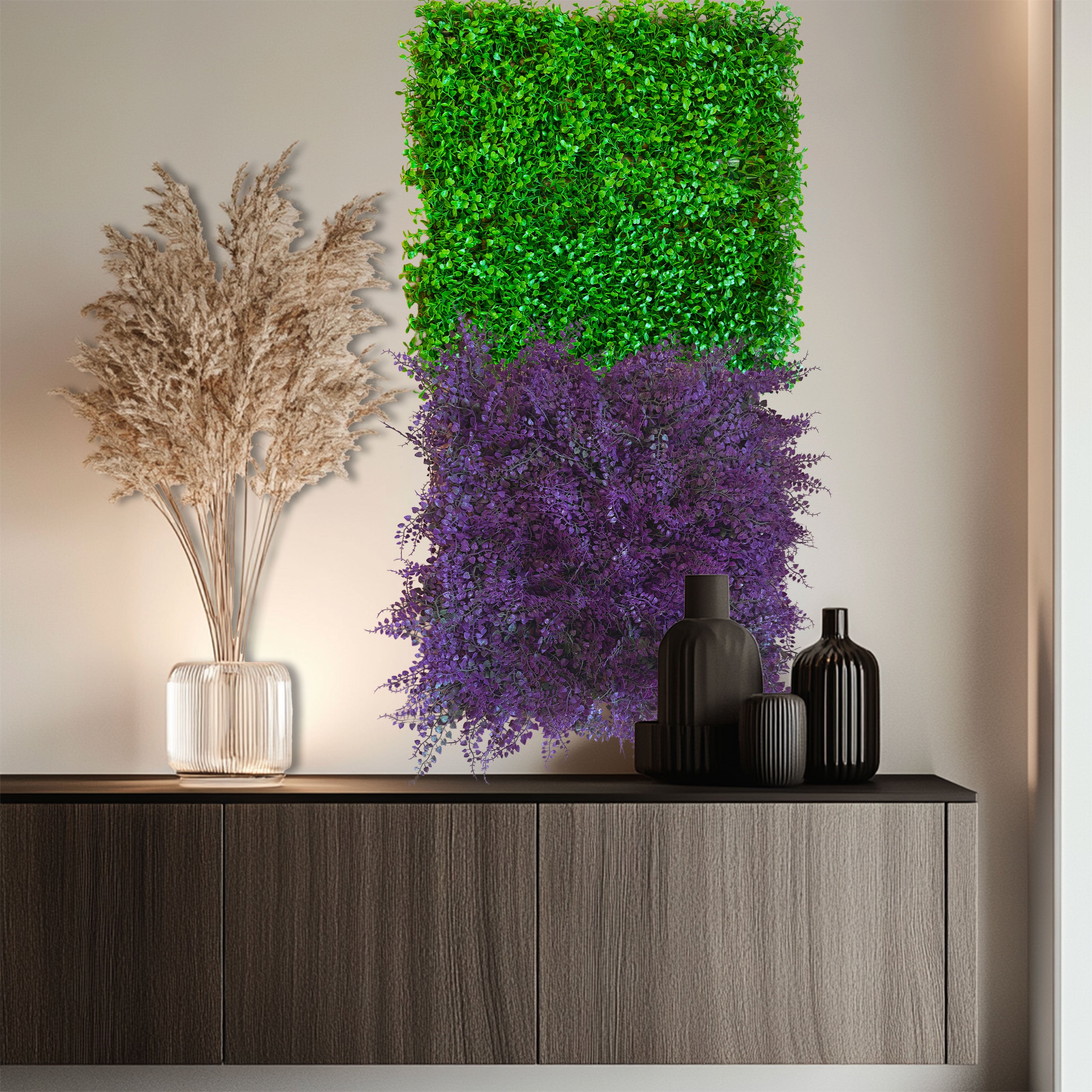 Pannelli Verde Verticale 50×50 cm Ultra-realistici e folti, per interno/esterno BOSSO GENTILE - Eternal Parquet - Eternal Parquet