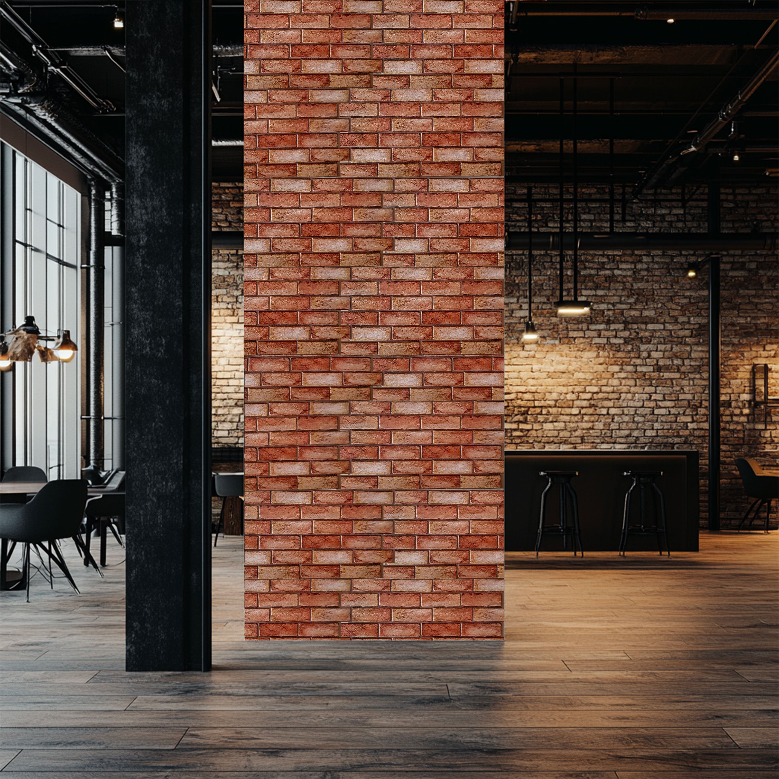 pacchi da 10 o 20 Pannelli 3D Rivestimento a parete in PVC effetto MATTONI COTTO 96x48cm Realistici, isolanti - Eternal Parquet