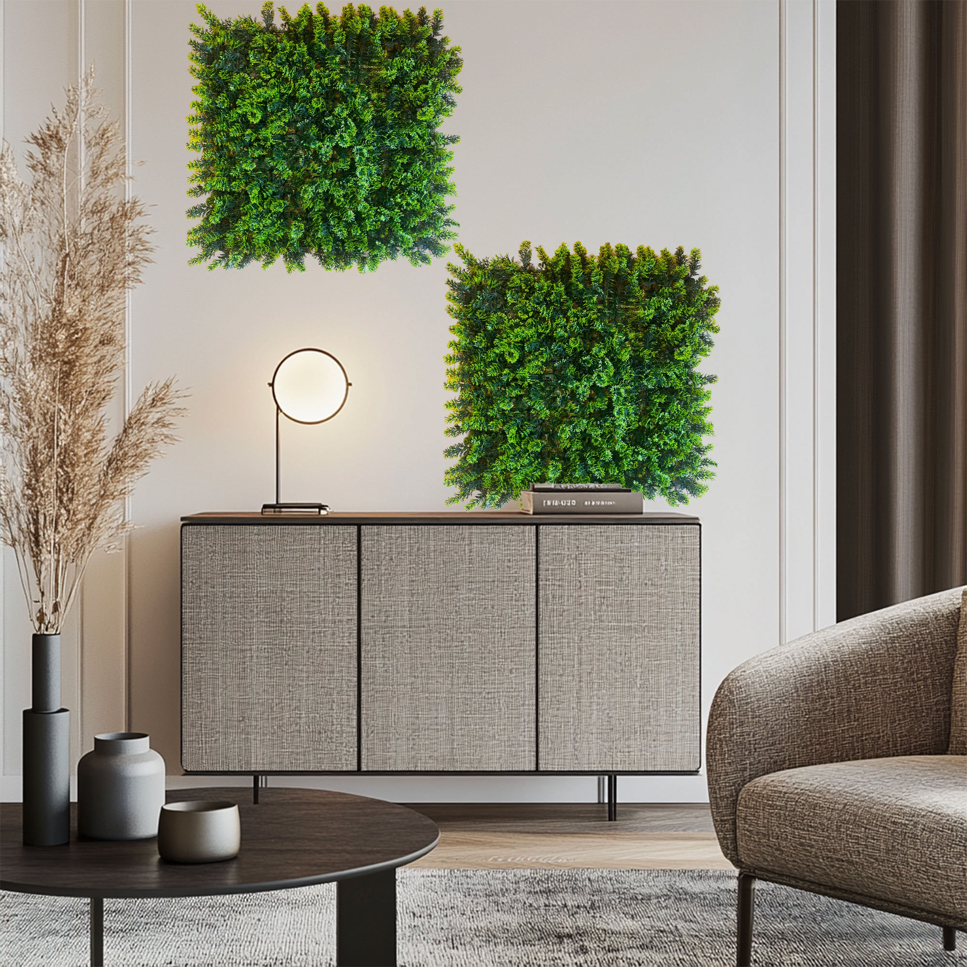 Pannelli Verde Verticale 50×50 cm Ultra-realistici e folti, per interno/esterno CIPRESSO - Eternal Parquet - Eternal Parquet