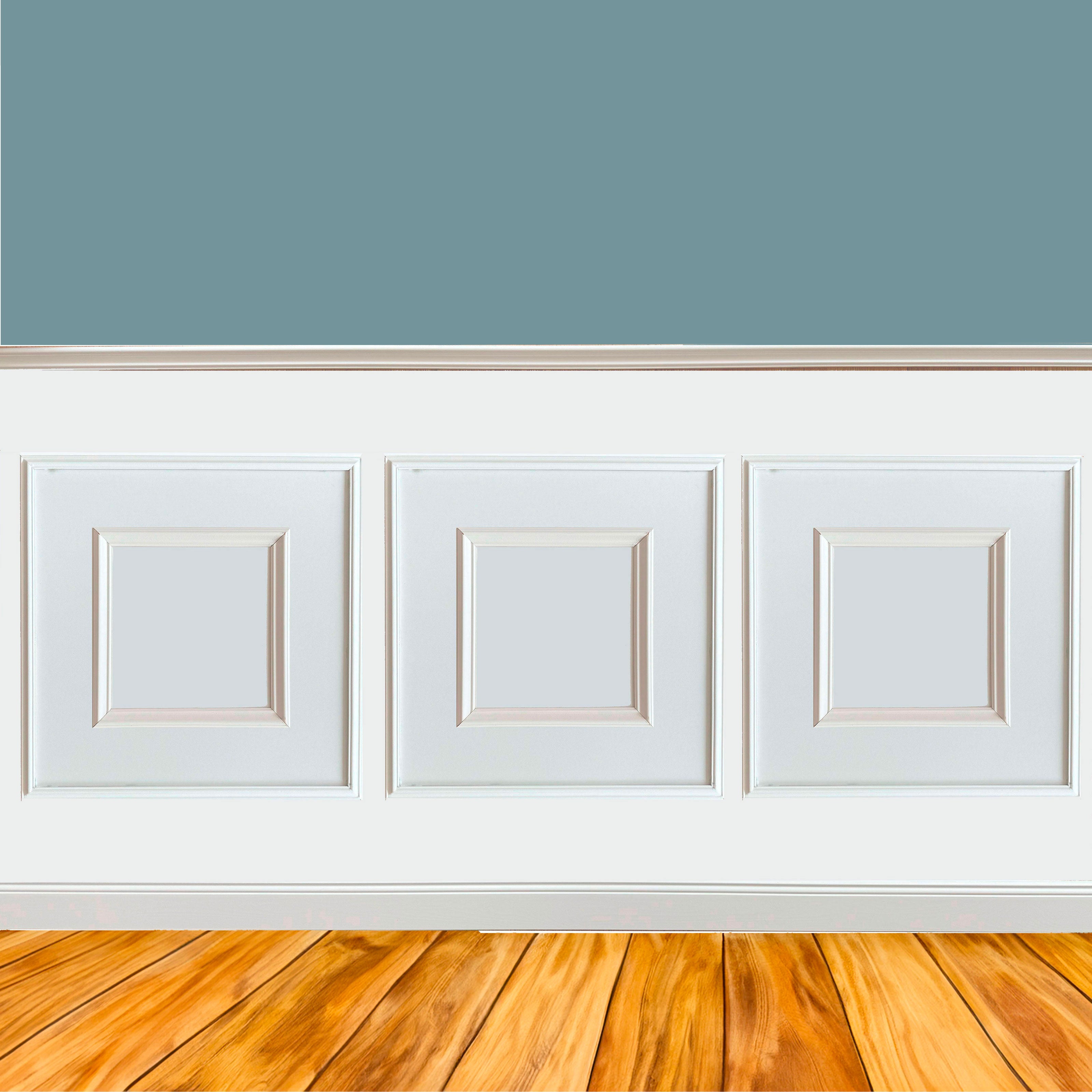 Barra intera da 2,40 metri di Profilo per boiserie 13x40mm in MASSELLO LACCATO BIANCO - Eternal Parquet