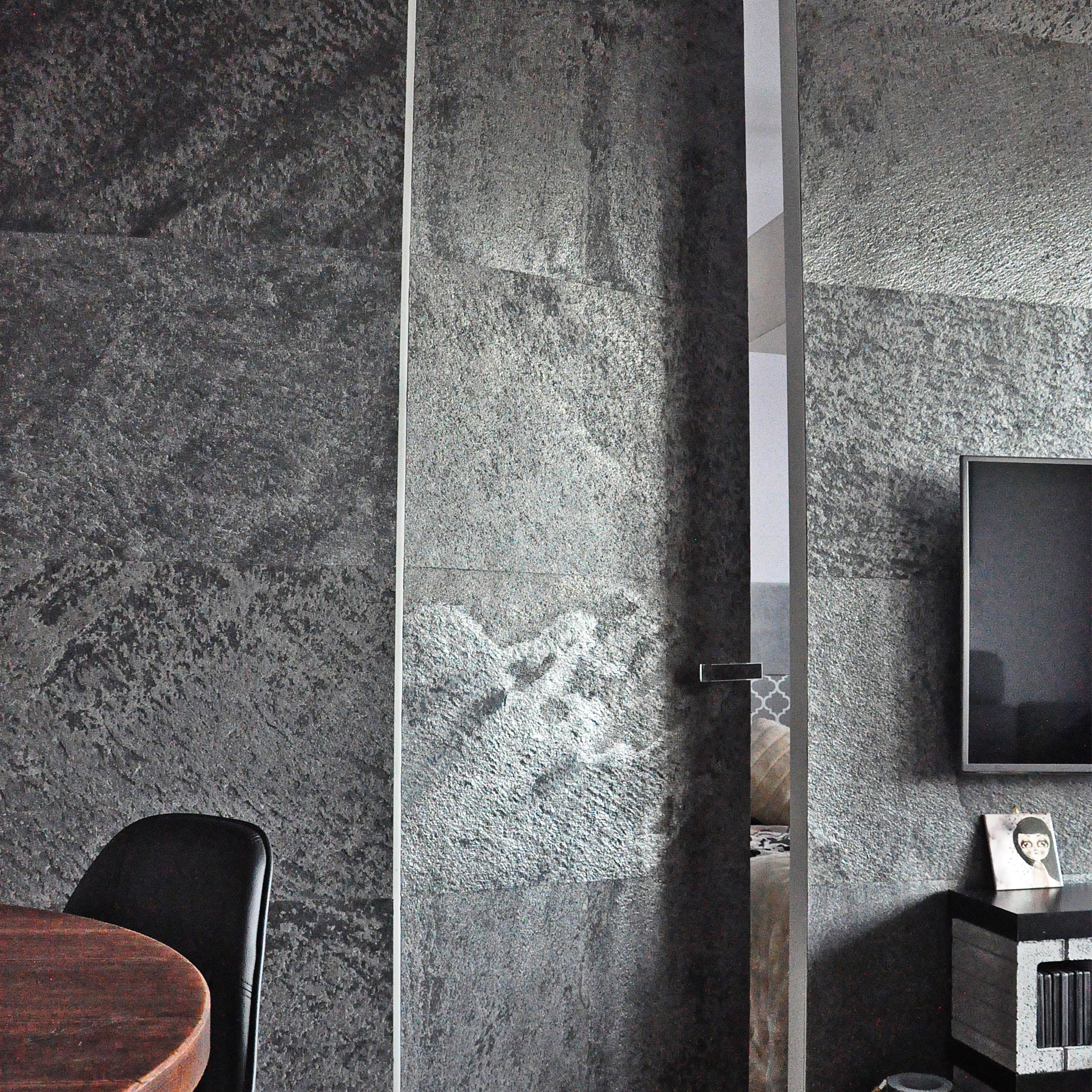 pannello rivoluzionario di Rivestimento interno-esterno in VERA PIETRA flessibile 280x122x0,3cm BERG Eternal Parquet