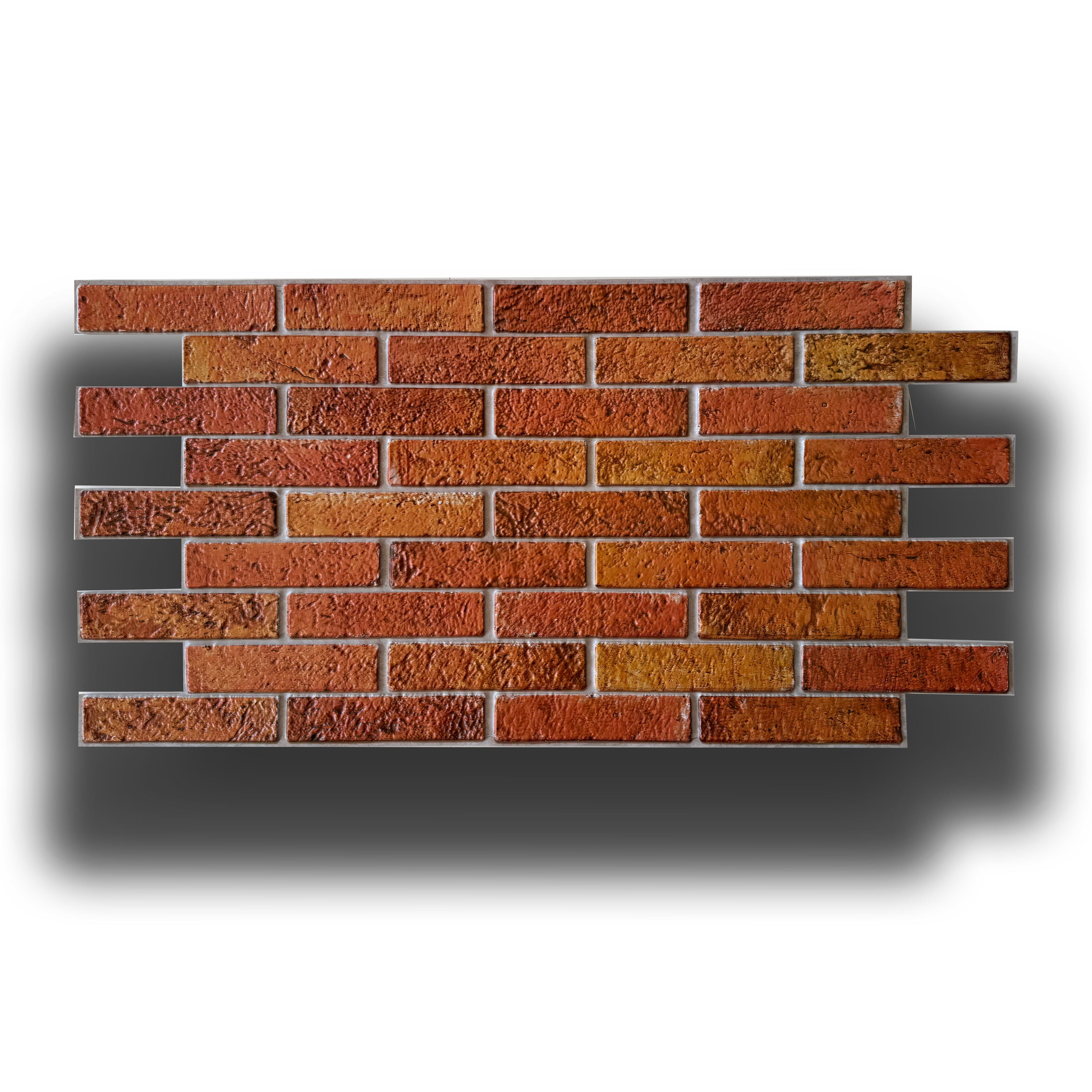 Pannelli 3D Rivestimento a parete in PVC effetto MATTONI USURATI 96x48cm Realistici, isolanti, idrorepellenti. - Eternal Parquet